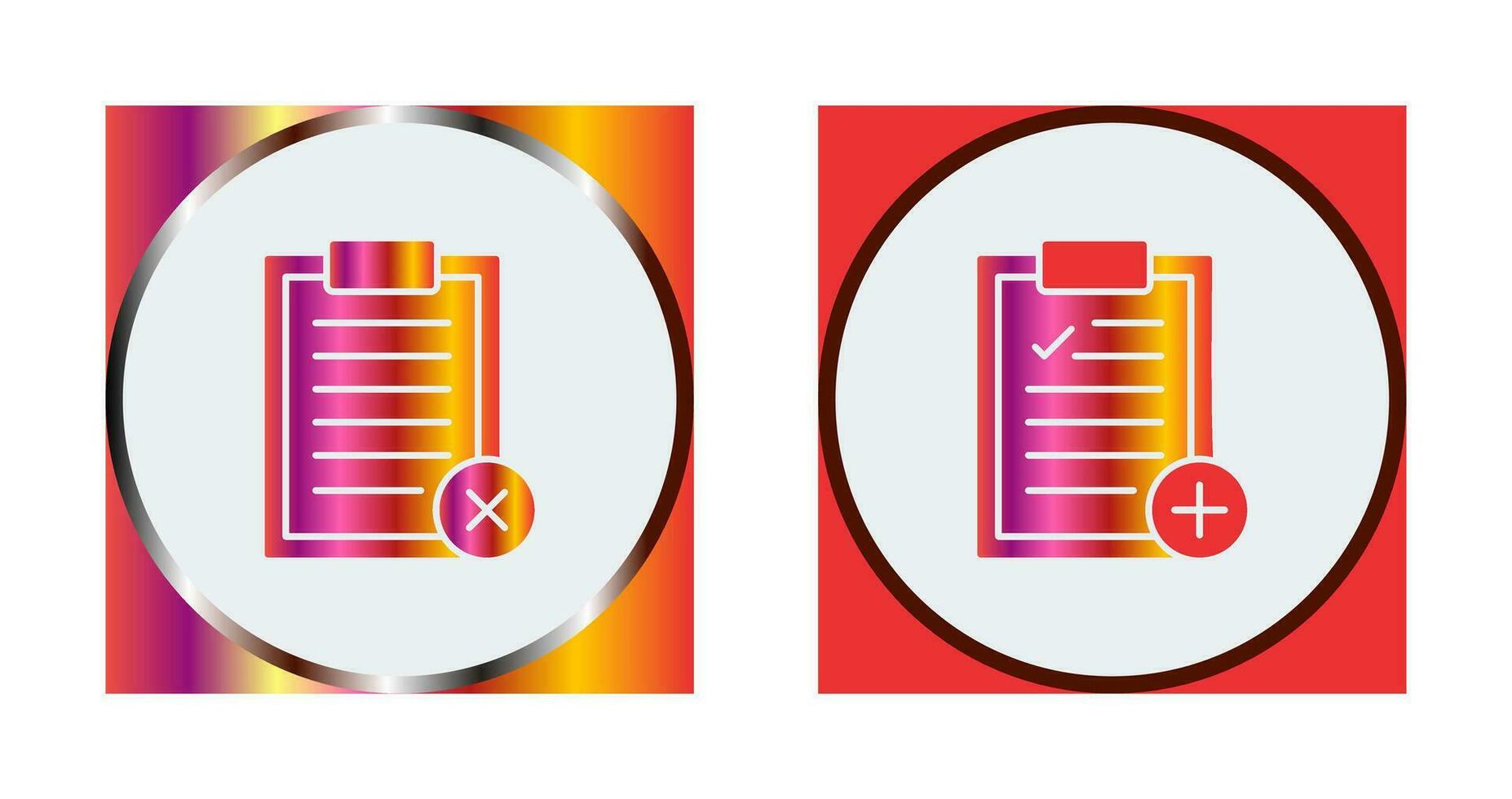 Rejected and Add Icon vector