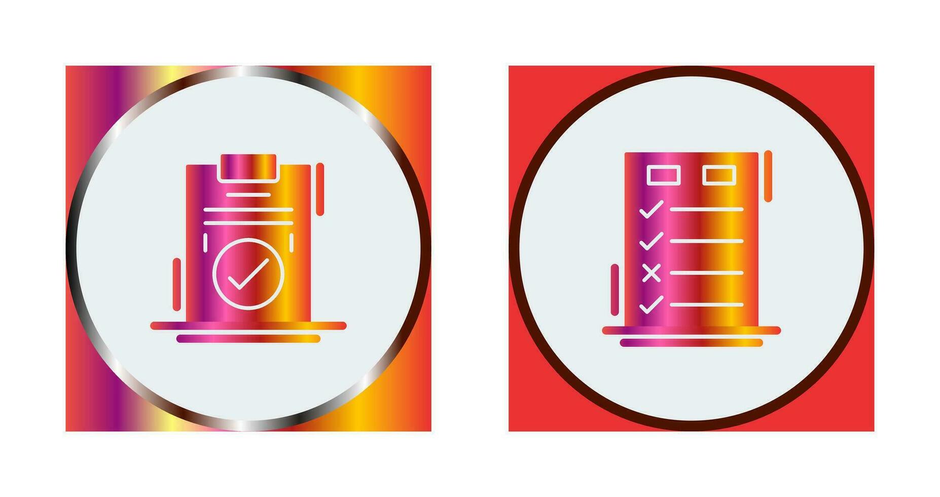 Today to Done Check List and Checkmark Icon vector