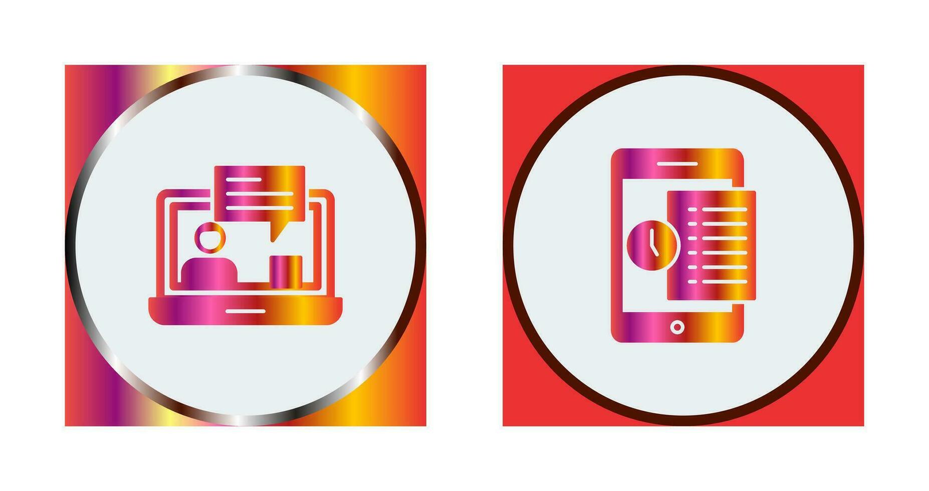 Coaching and Online  Icon vector
