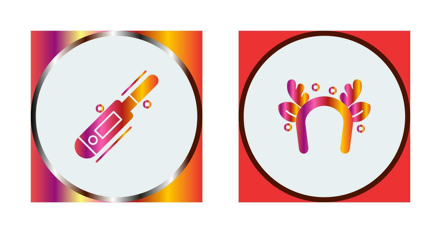 Thermometer and Headband Icon vector