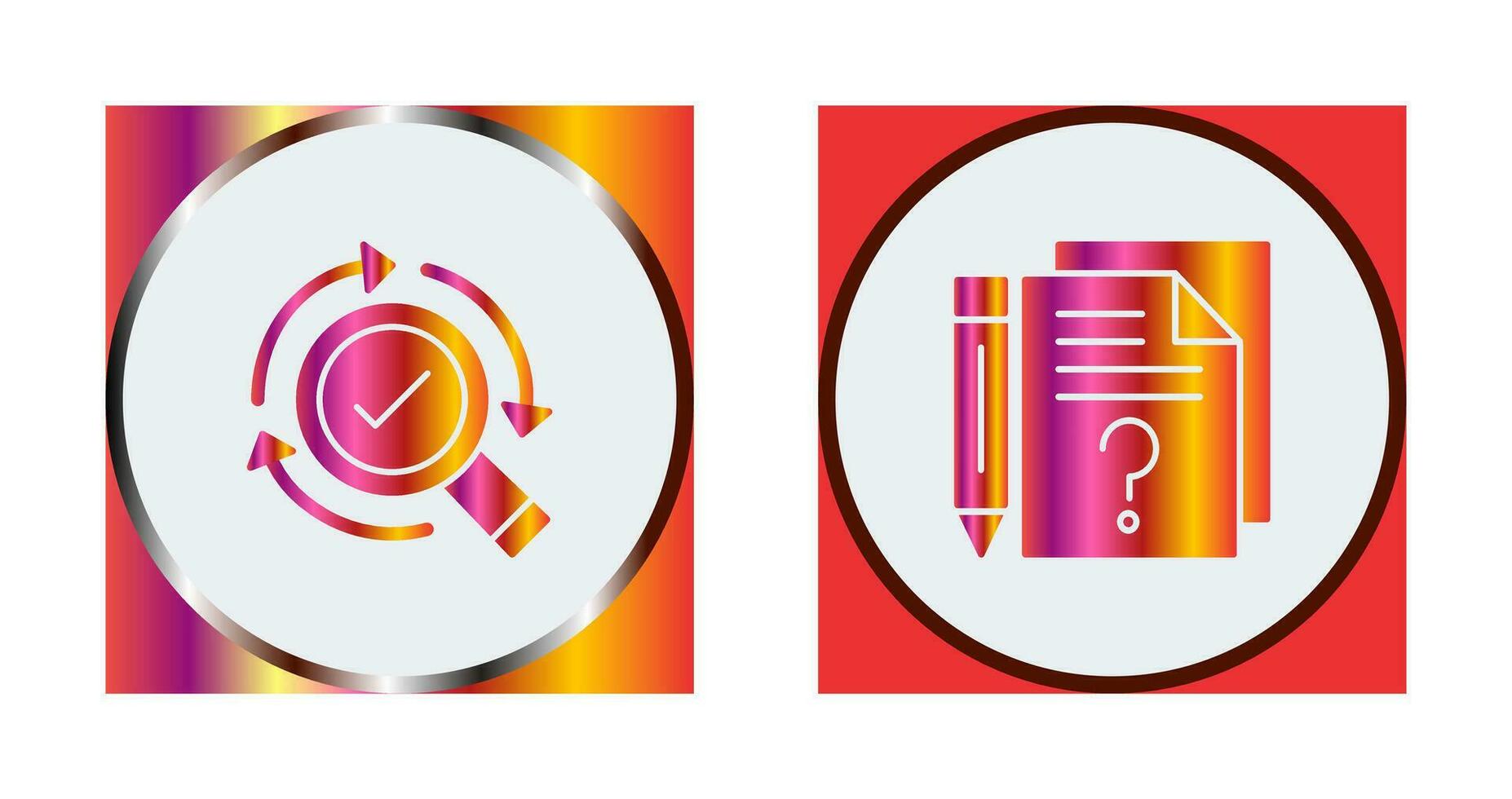 Research and Question Icon vector