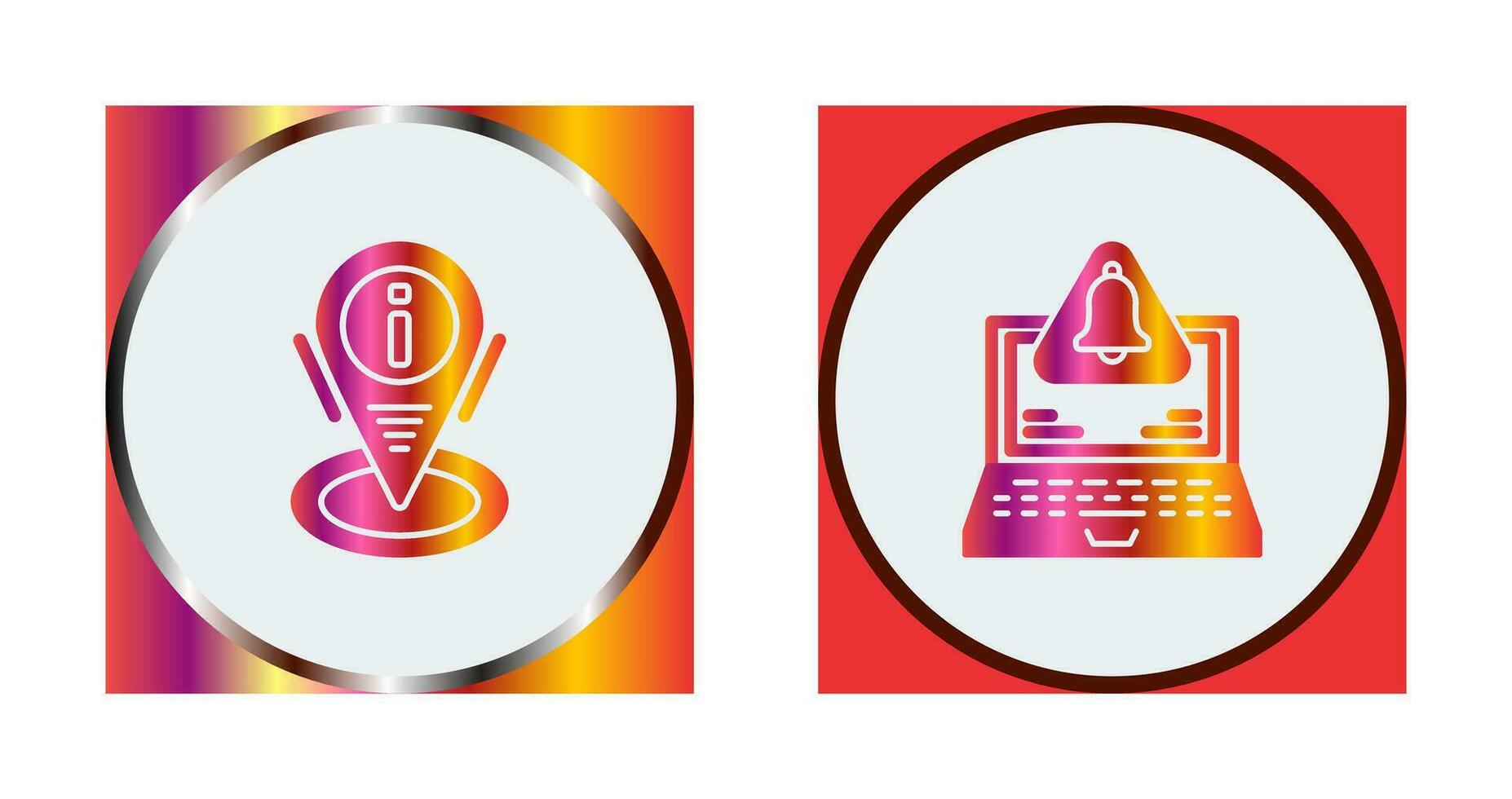 location and notification Icon vector