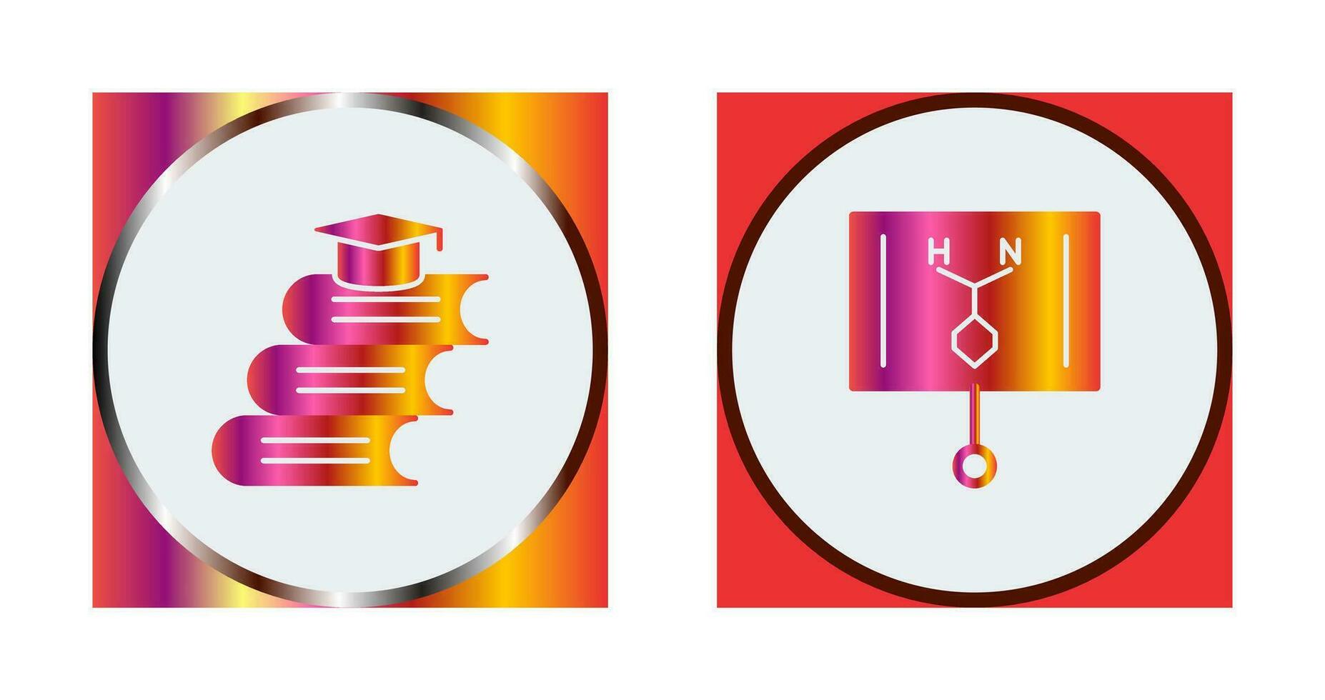 Books and Formula  Icon vector