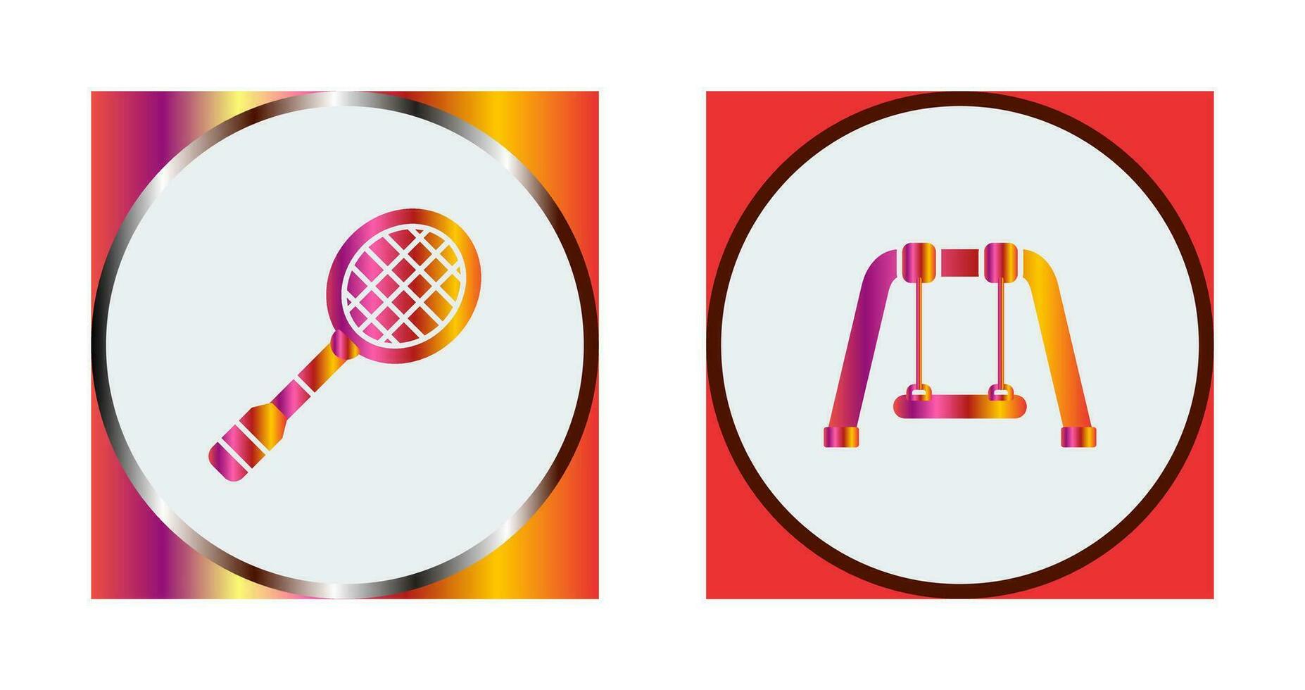 Racket and Swing Icon vector