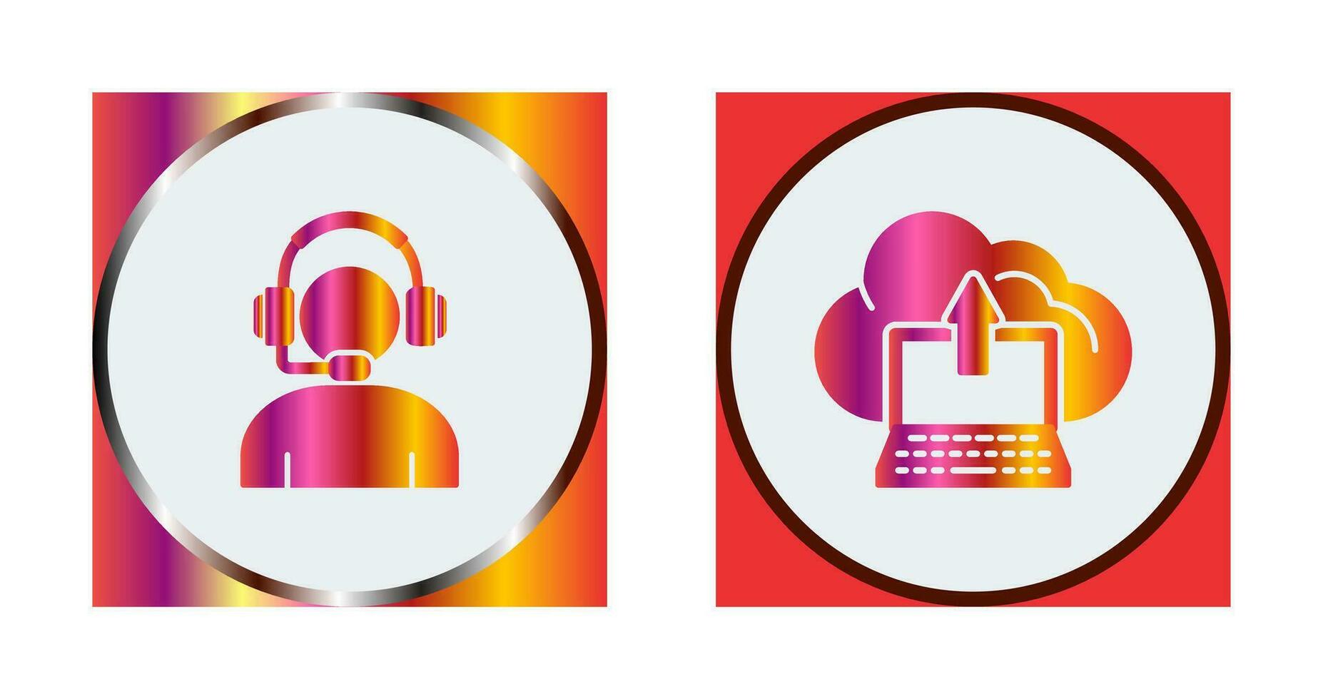 Helpline and backup Icon vector