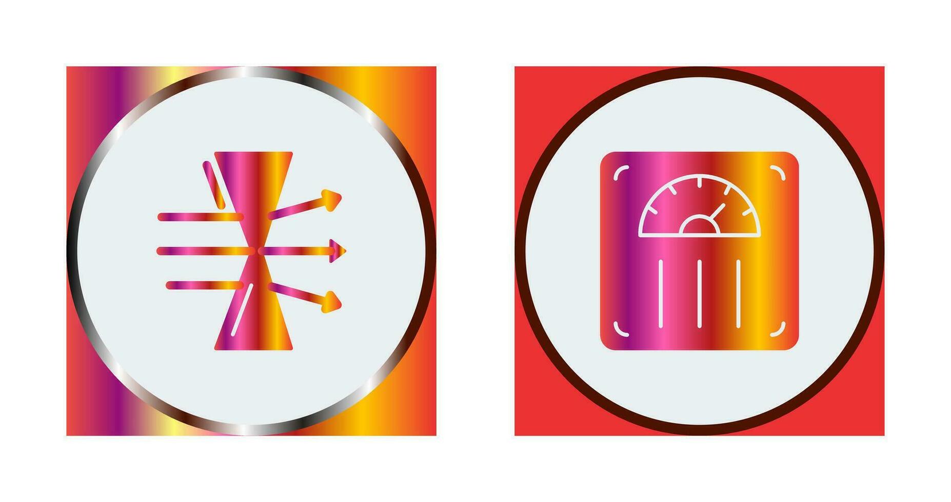 Dispersion and Weight Scale Icon vector