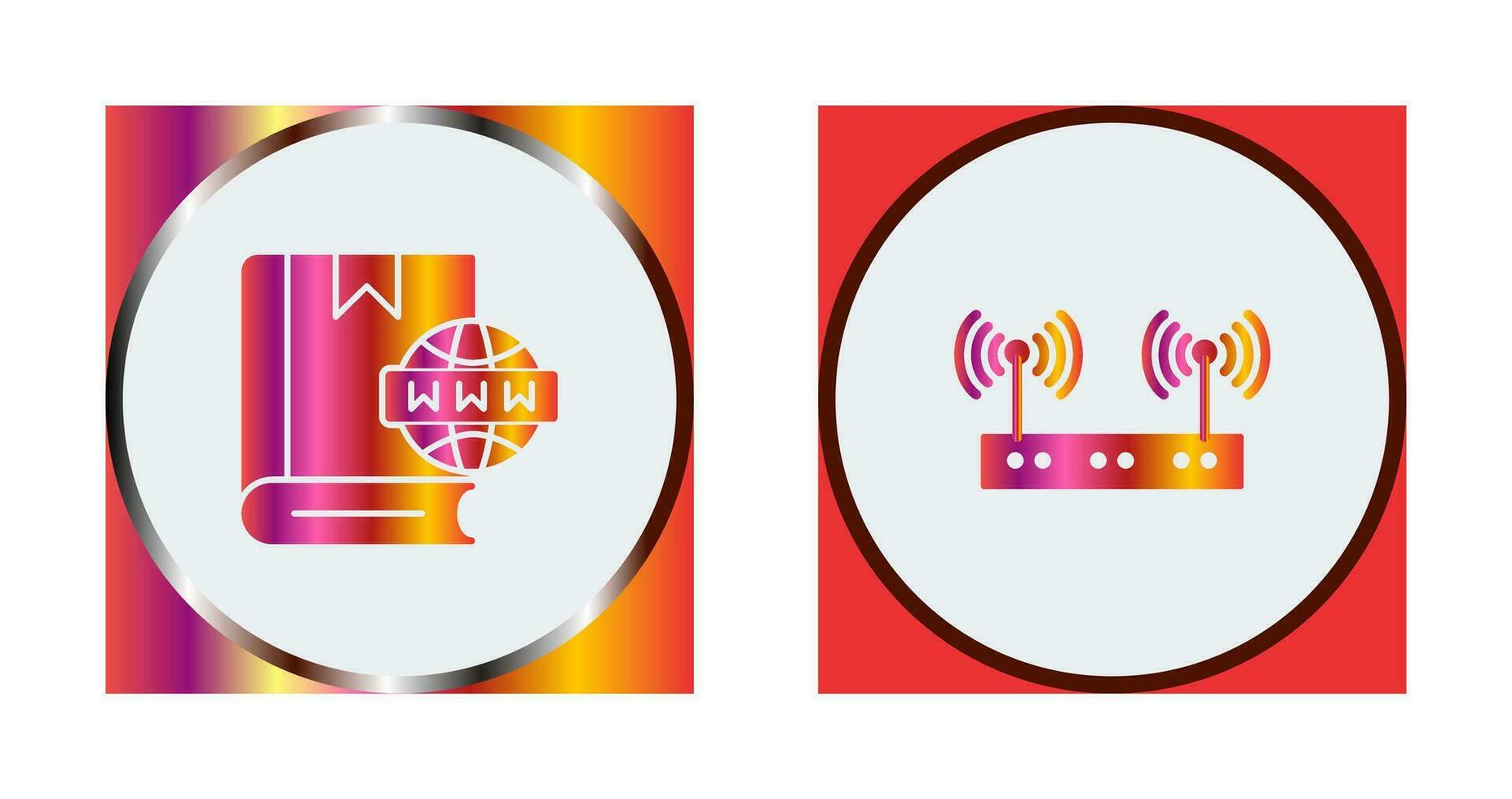 Website and Wireless Icon vector