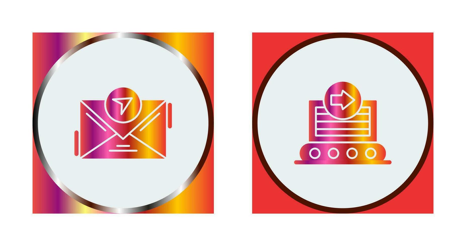 message and container Icon vector
