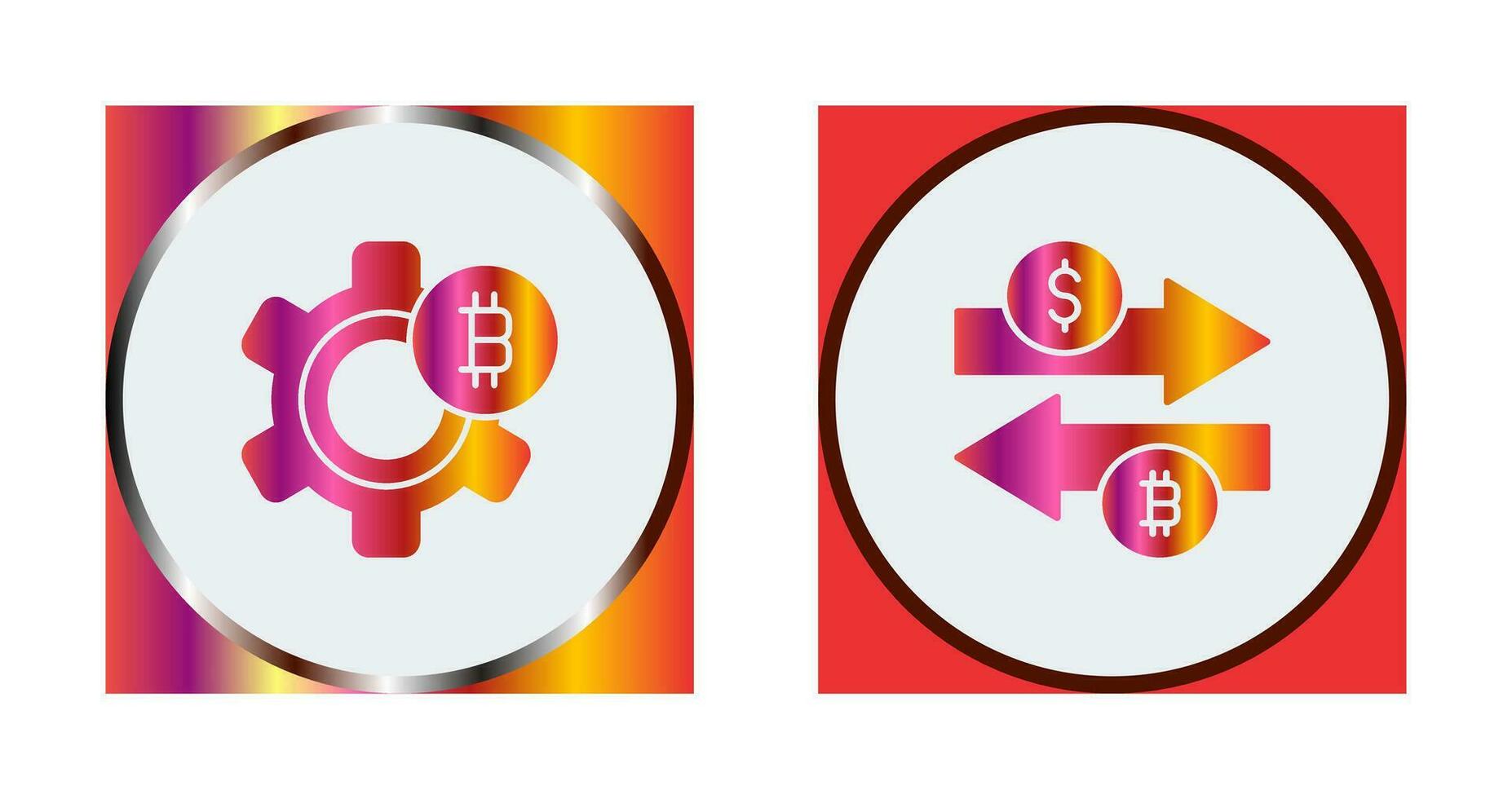 Setting and Money Exchange Icon vector