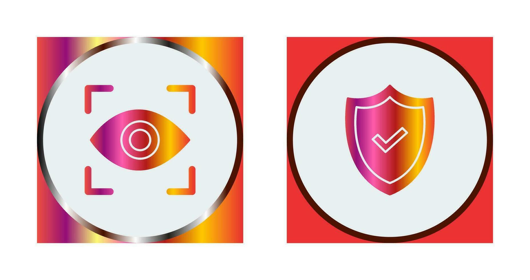 Eye Scan and security Icon vector