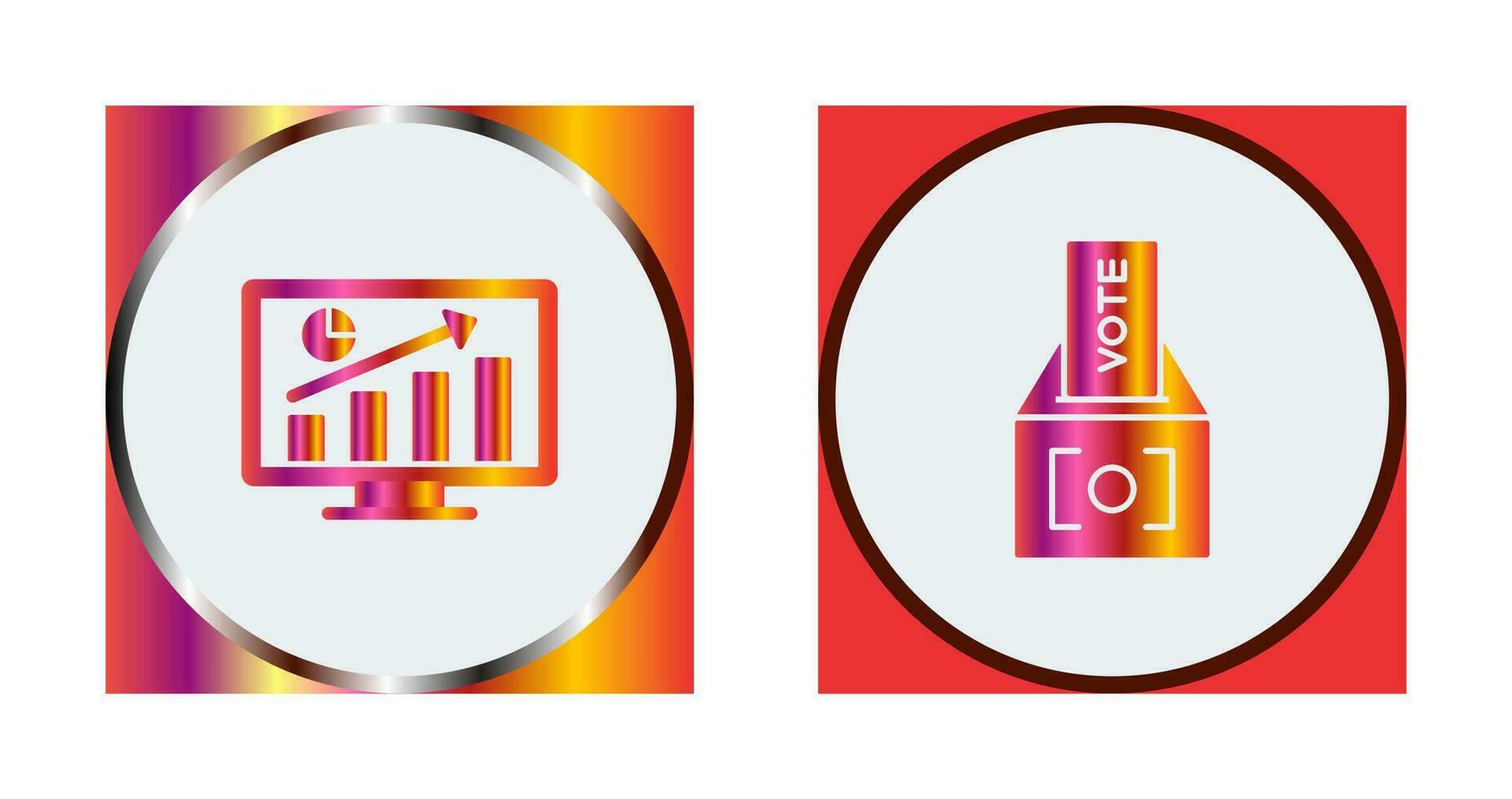 Statistics and Vote Icon vector