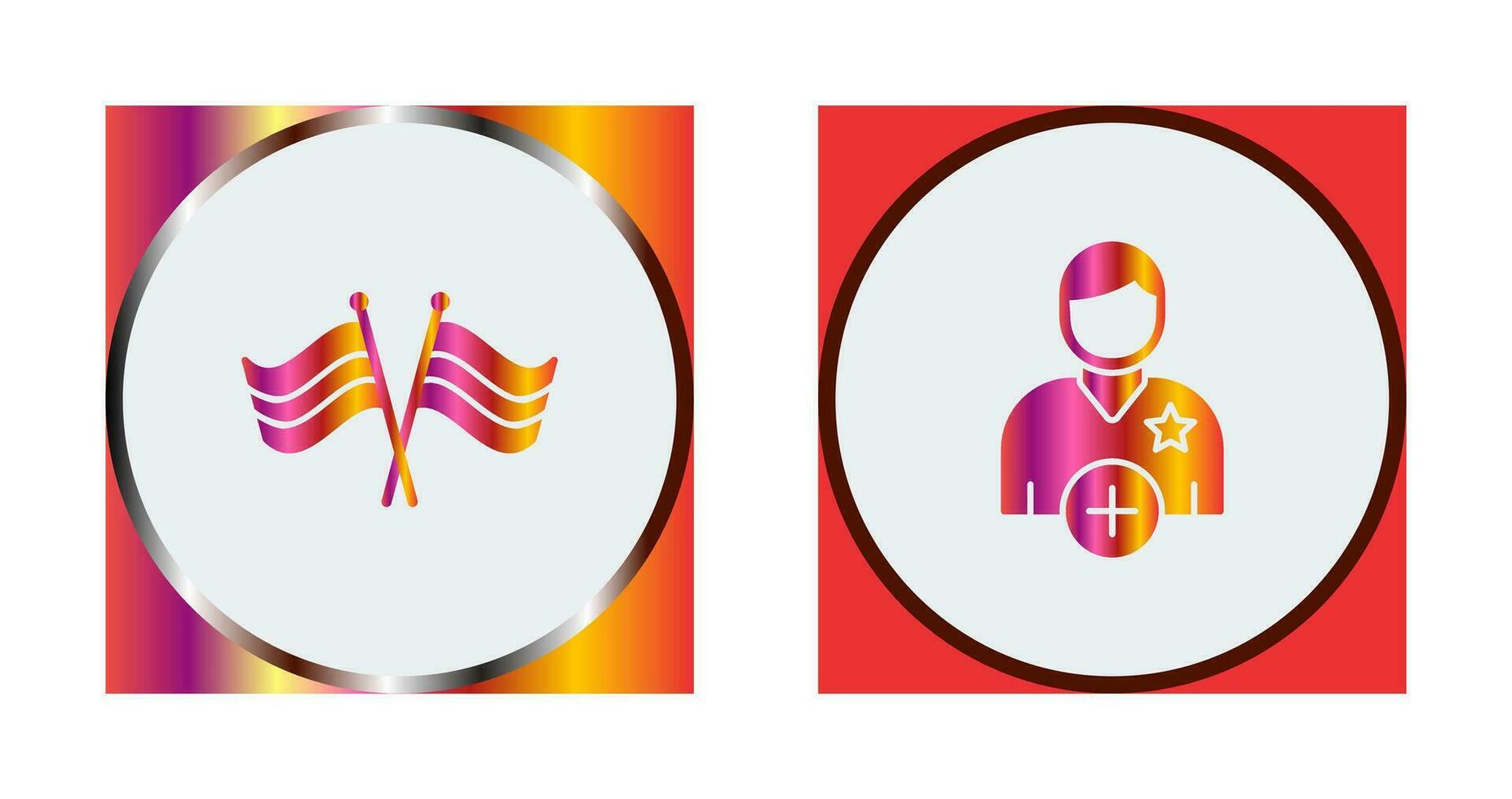 Flag and Candidate Icon vector
