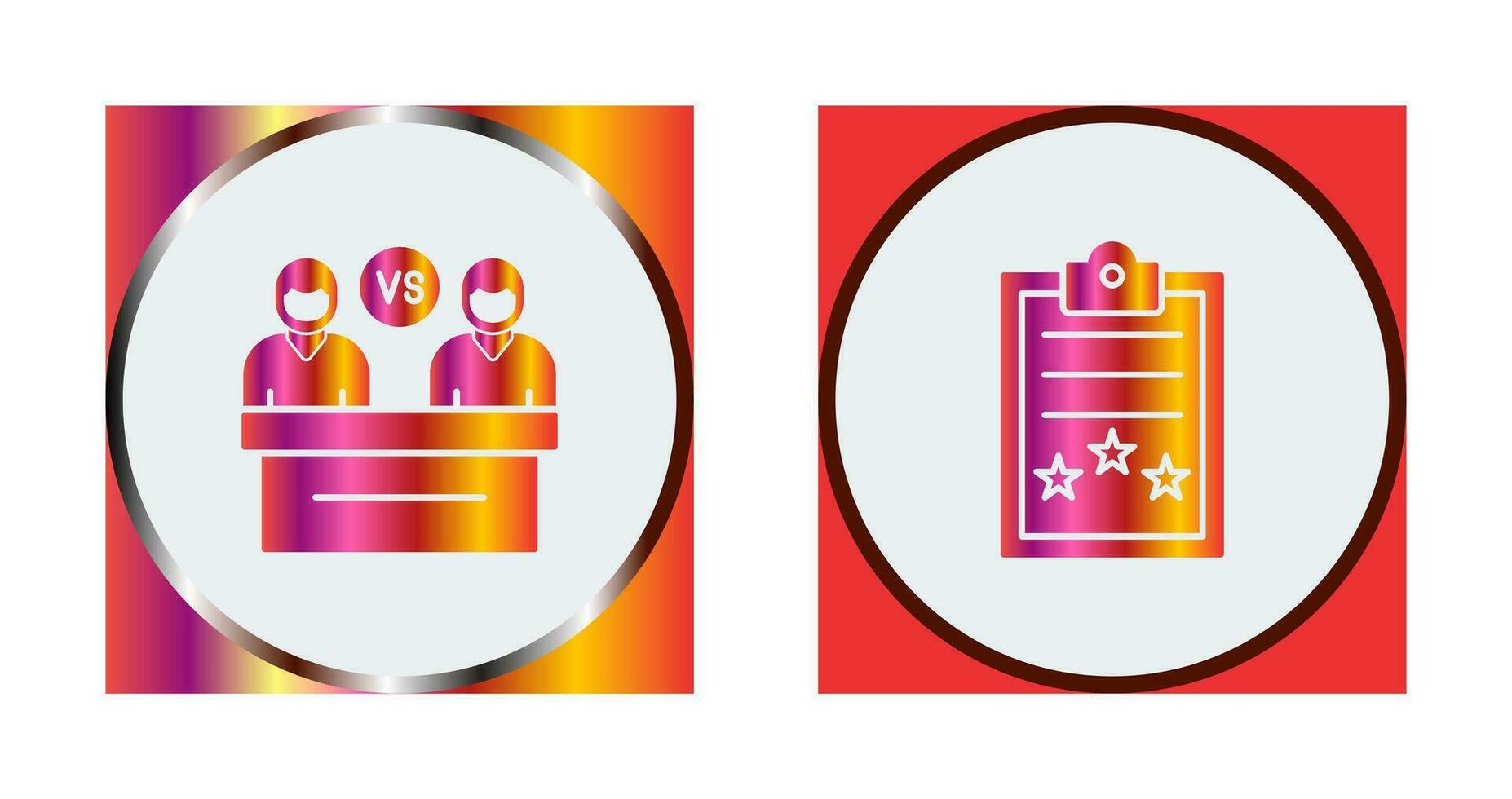 Meeting and Result Icon vector