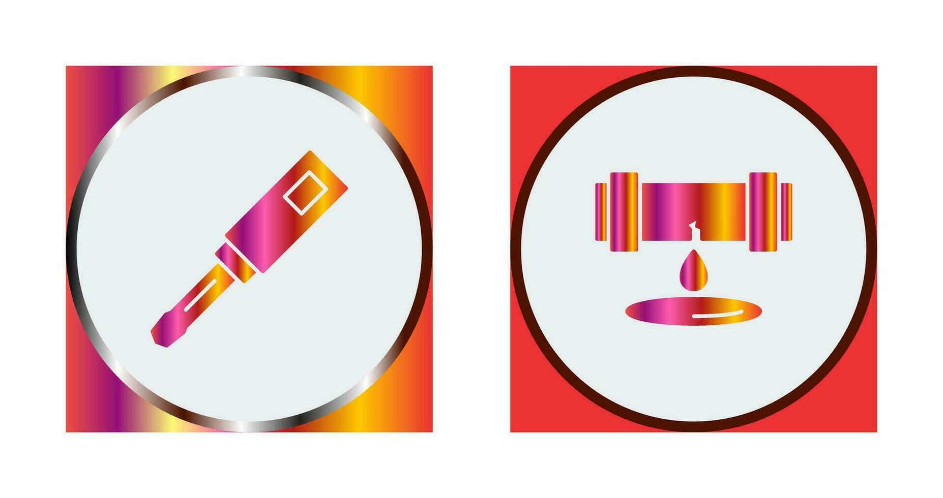 Screwdriver and Leak Icon vector