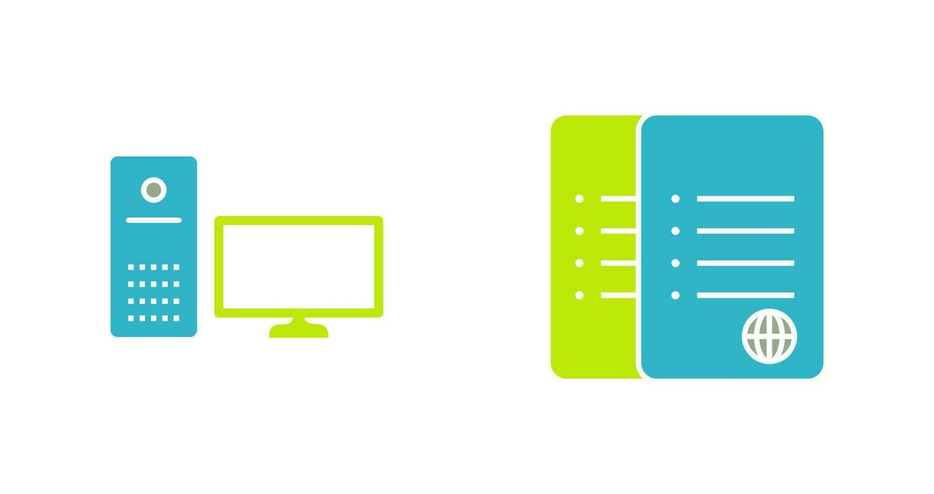computer and corrupted data  Icon vector