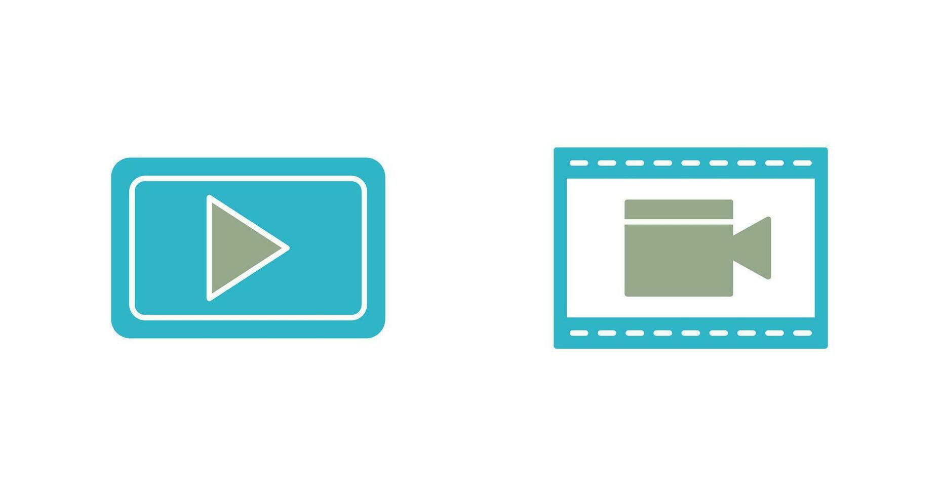 Video Communication and Video and Animation Icon vector