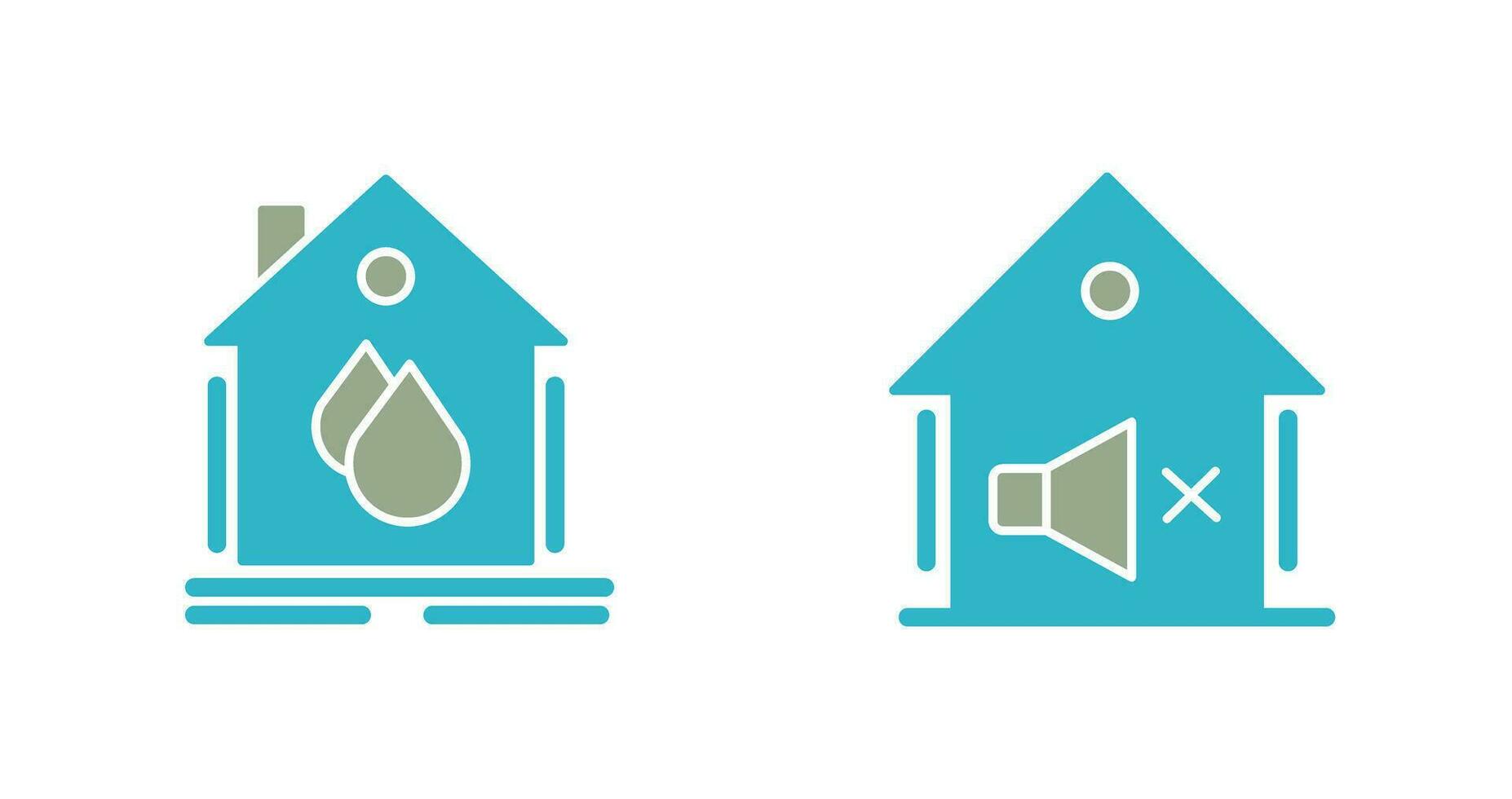 Water Hose and Mute Icon vector