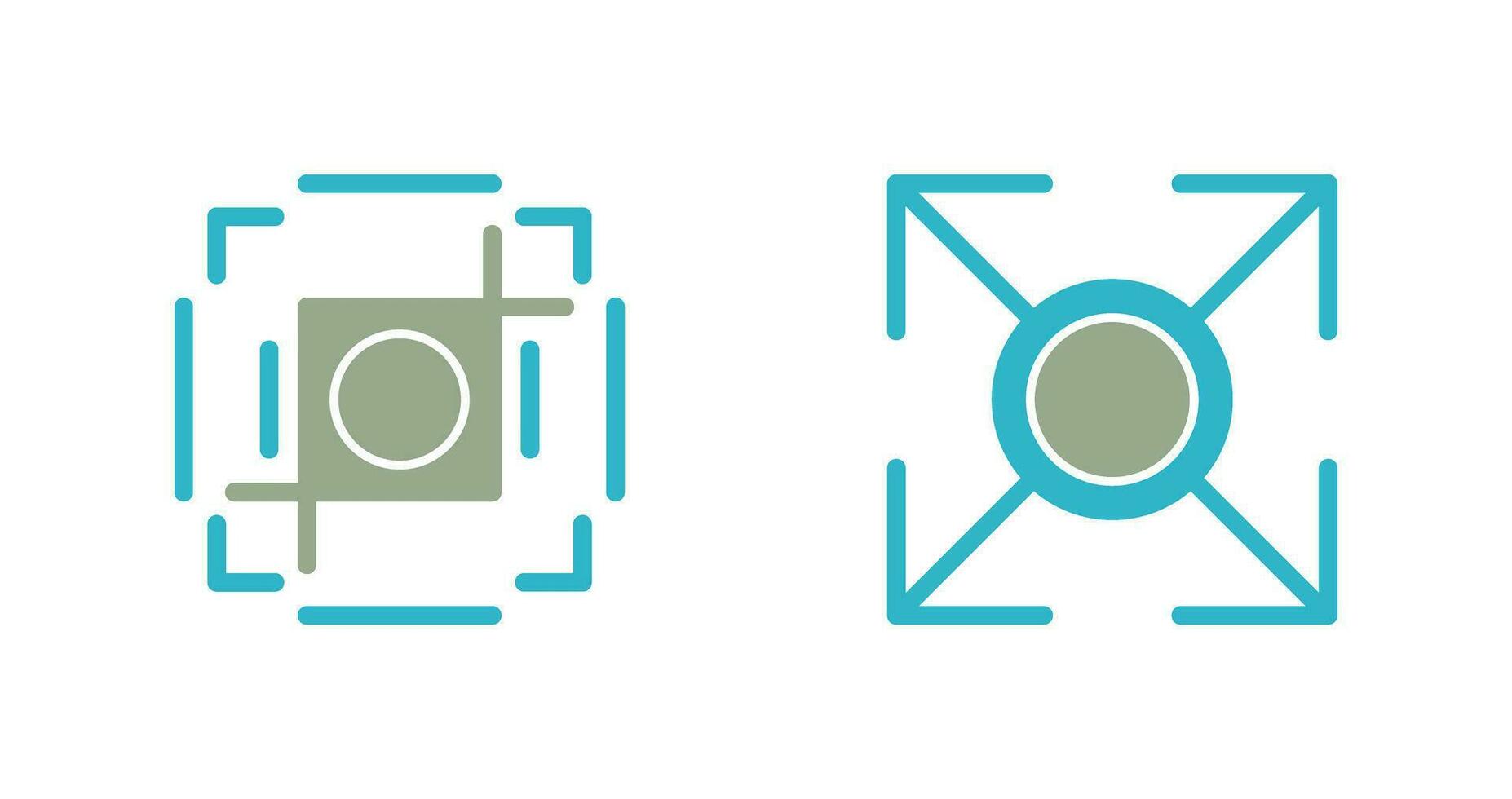 crop and expand Icon vector