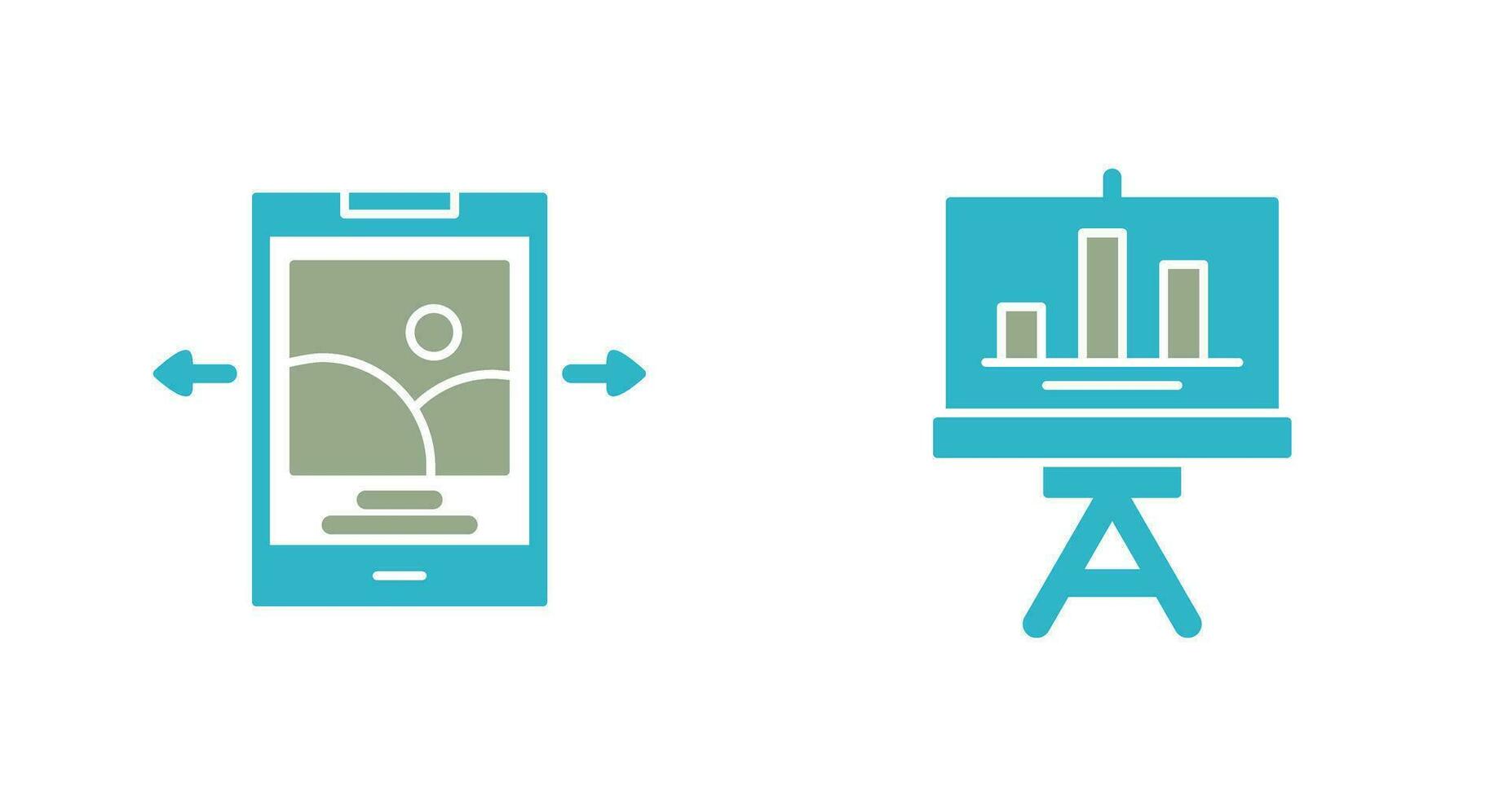Swipe and Finance Icon vector