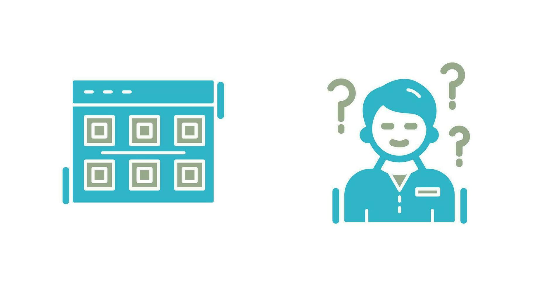 Layout and Confuse Icon vector