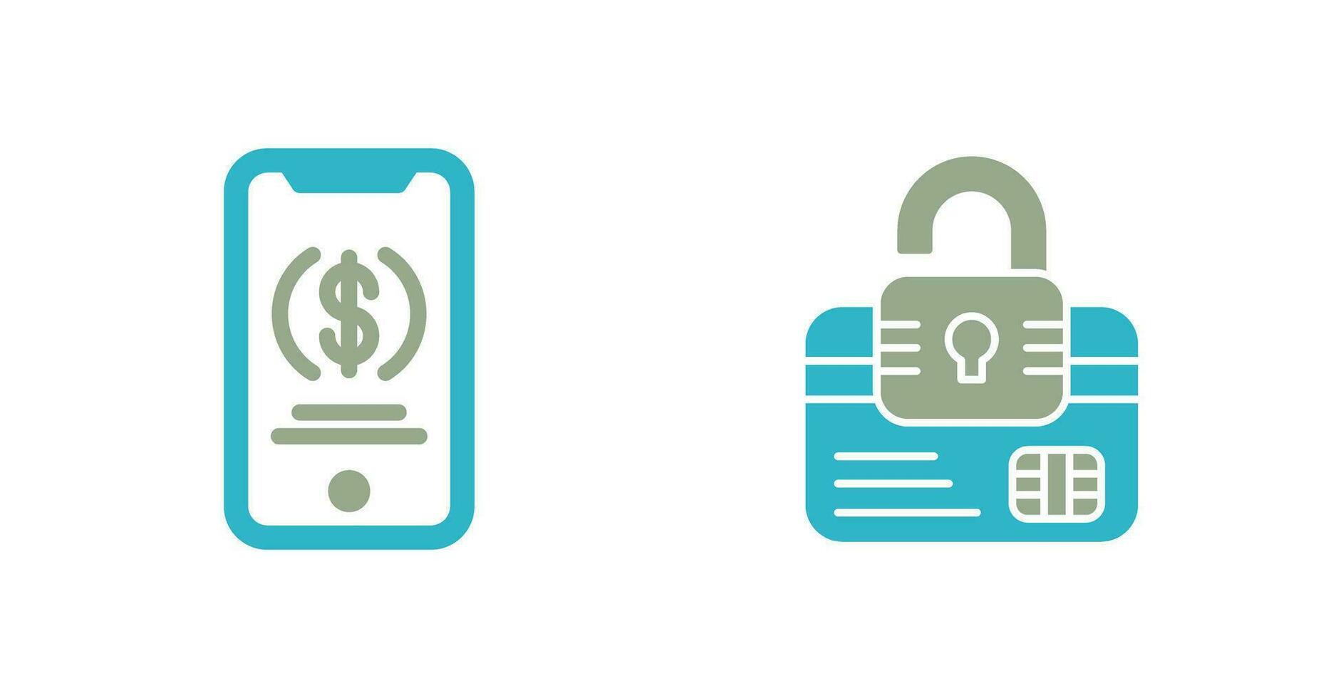 Smartphone and Credit Card Icon vector