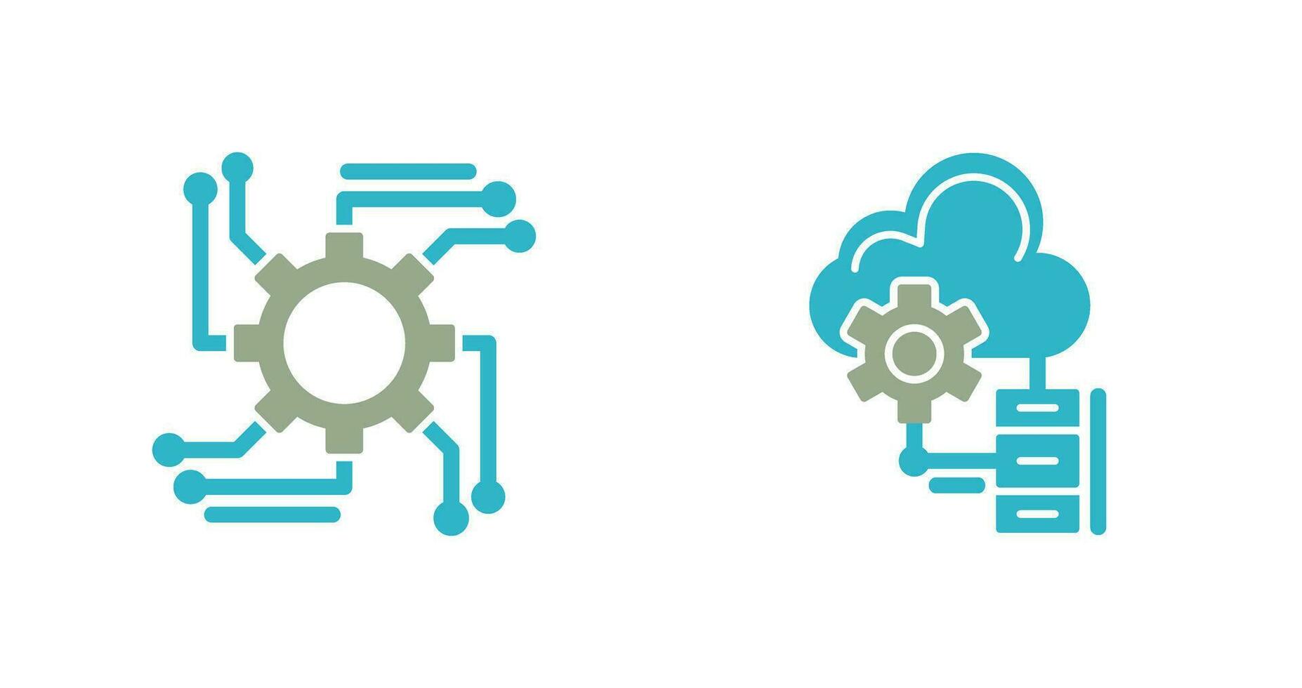 Automation and Big Data Icon vector