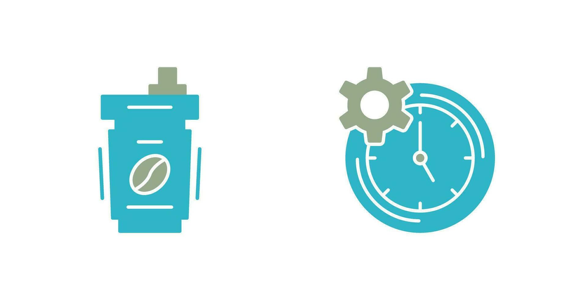 Coffee Cup and Productivity Icon vector