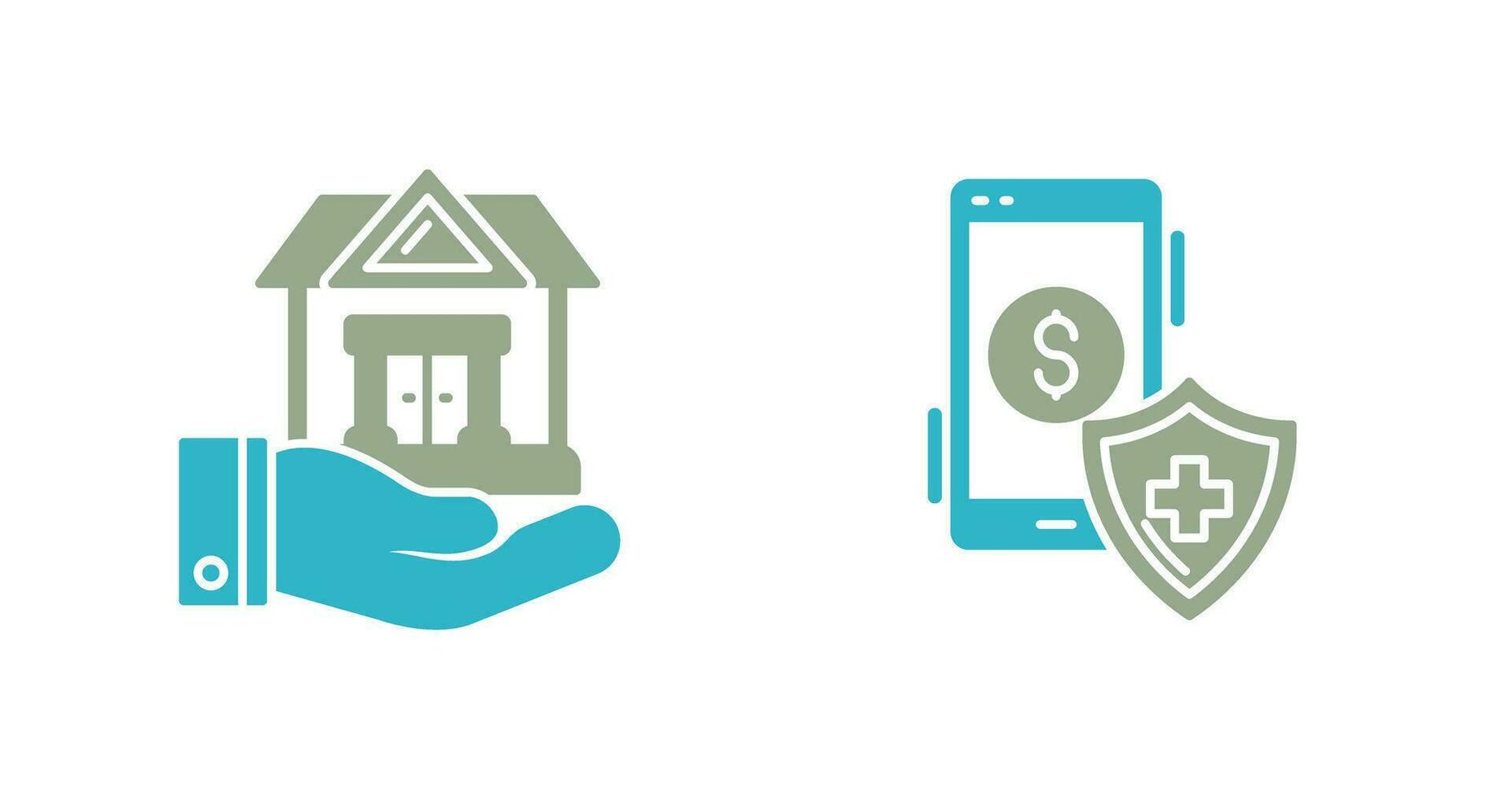 House and Smartphone Icon vector