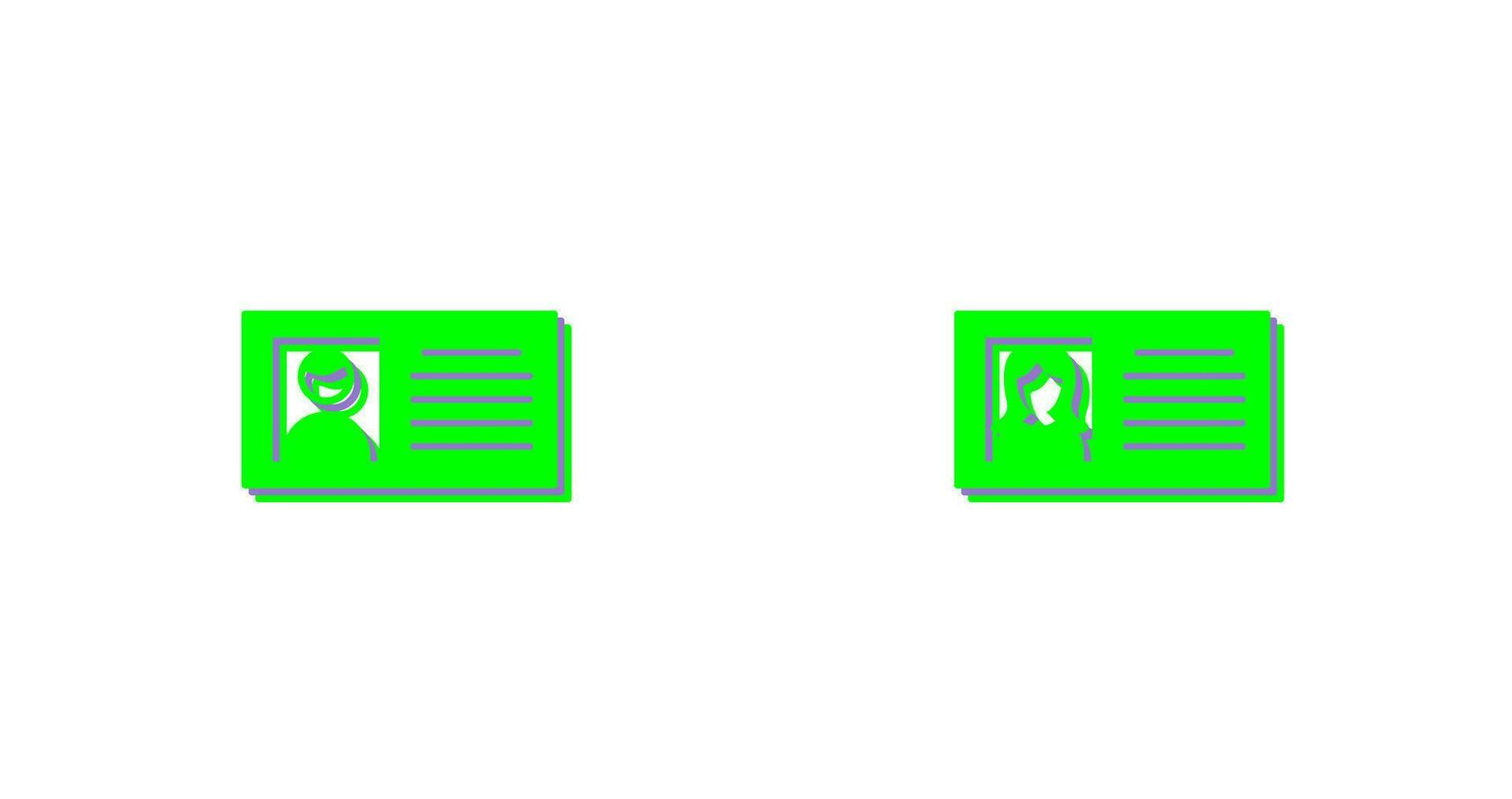 male profile and female profile  Icon vector