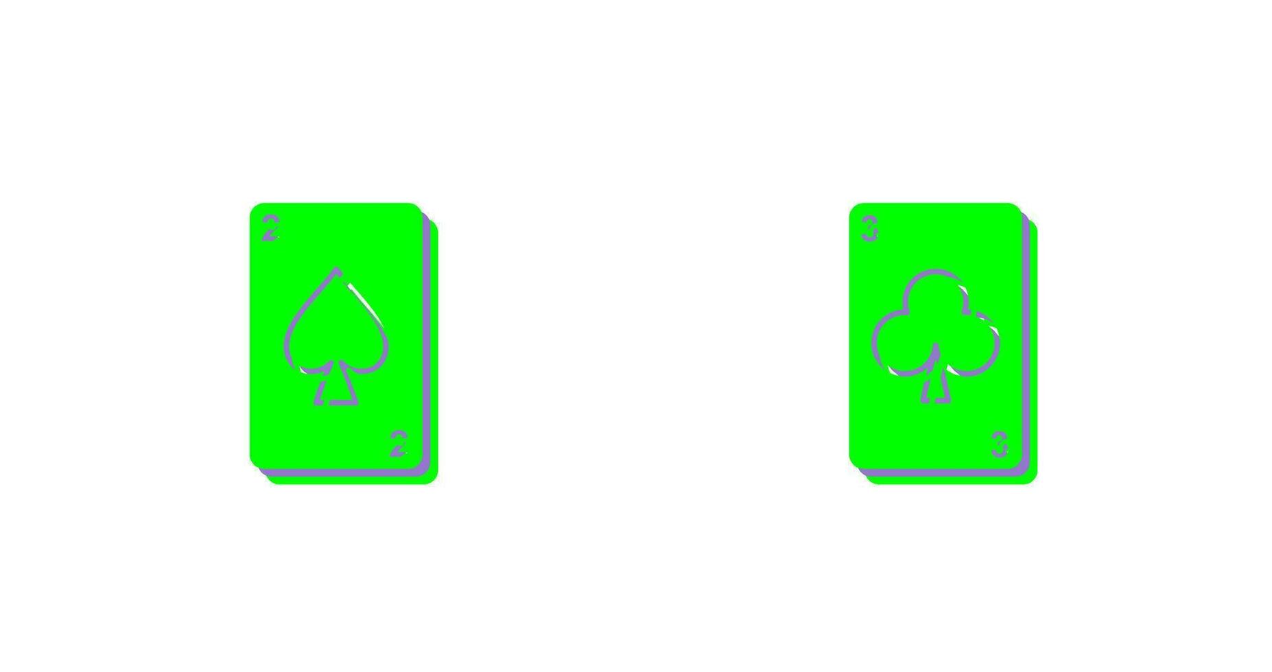 spades cards and clubs card Icon vector