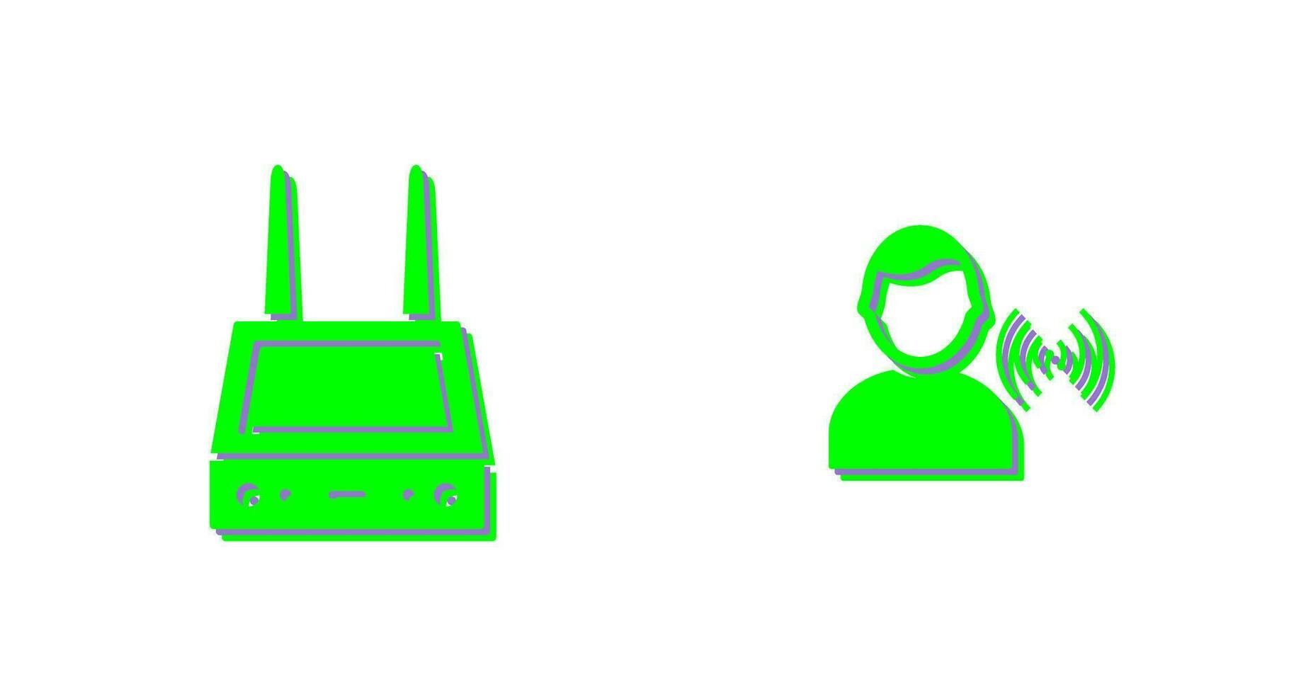 router and signal  Icon vector