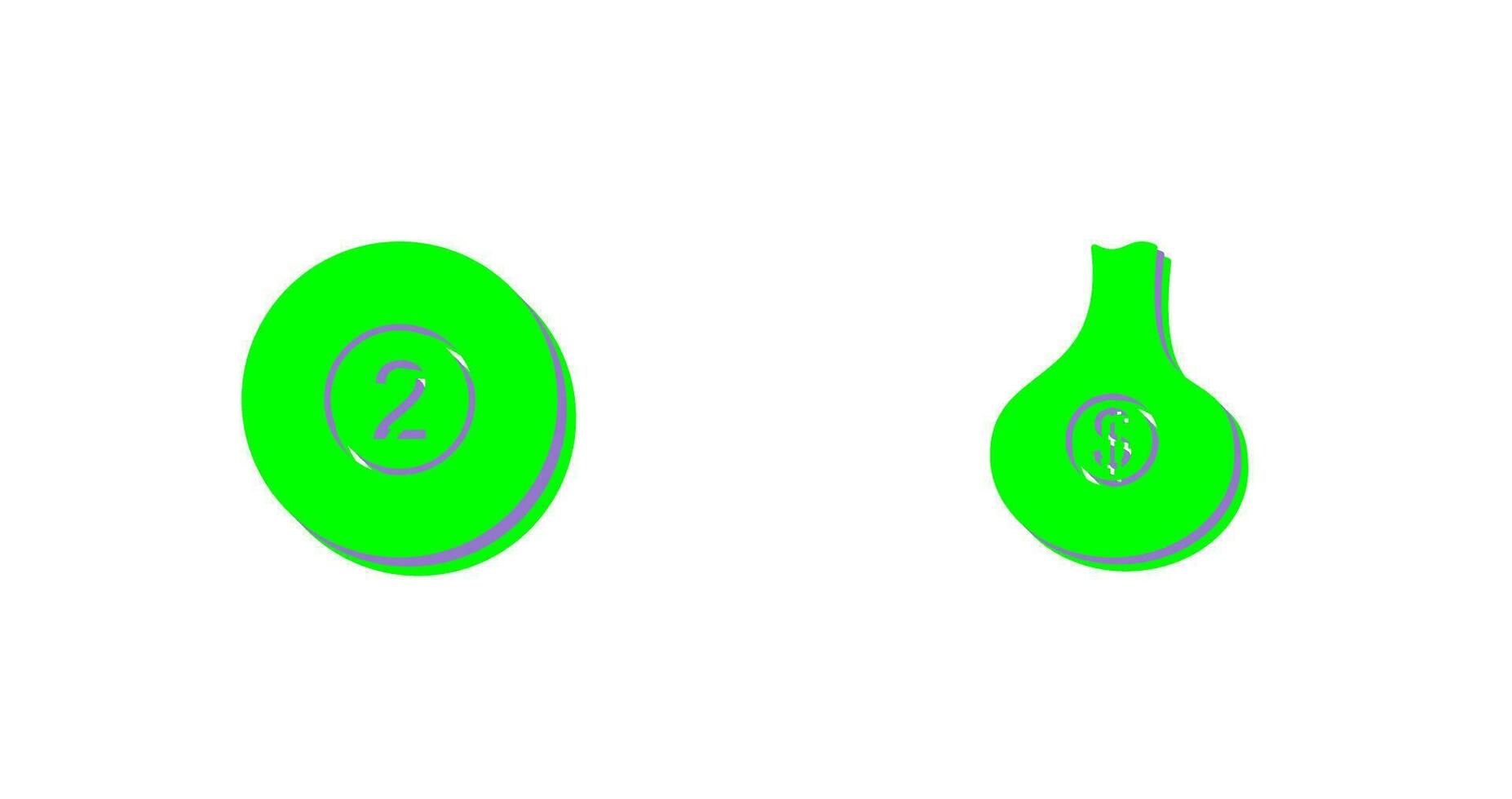 pool balls and curency Icon vector