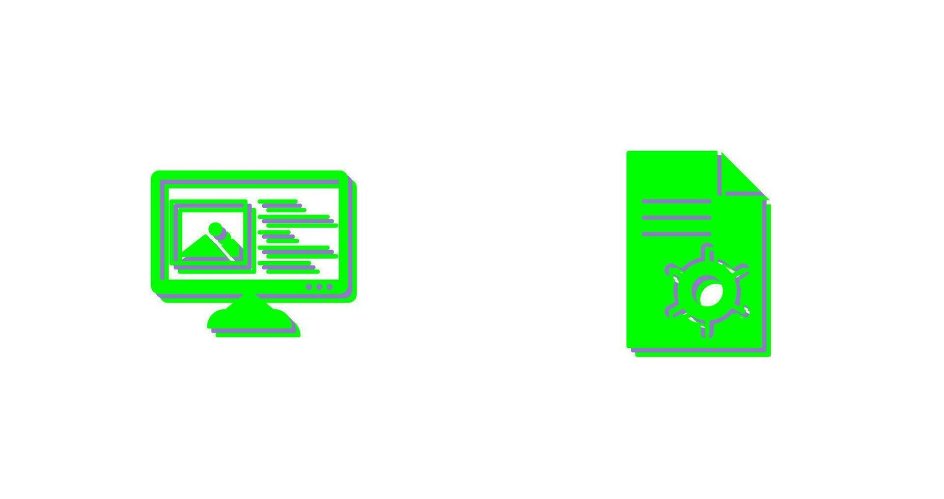 Content Planning and Content Management Icon vector