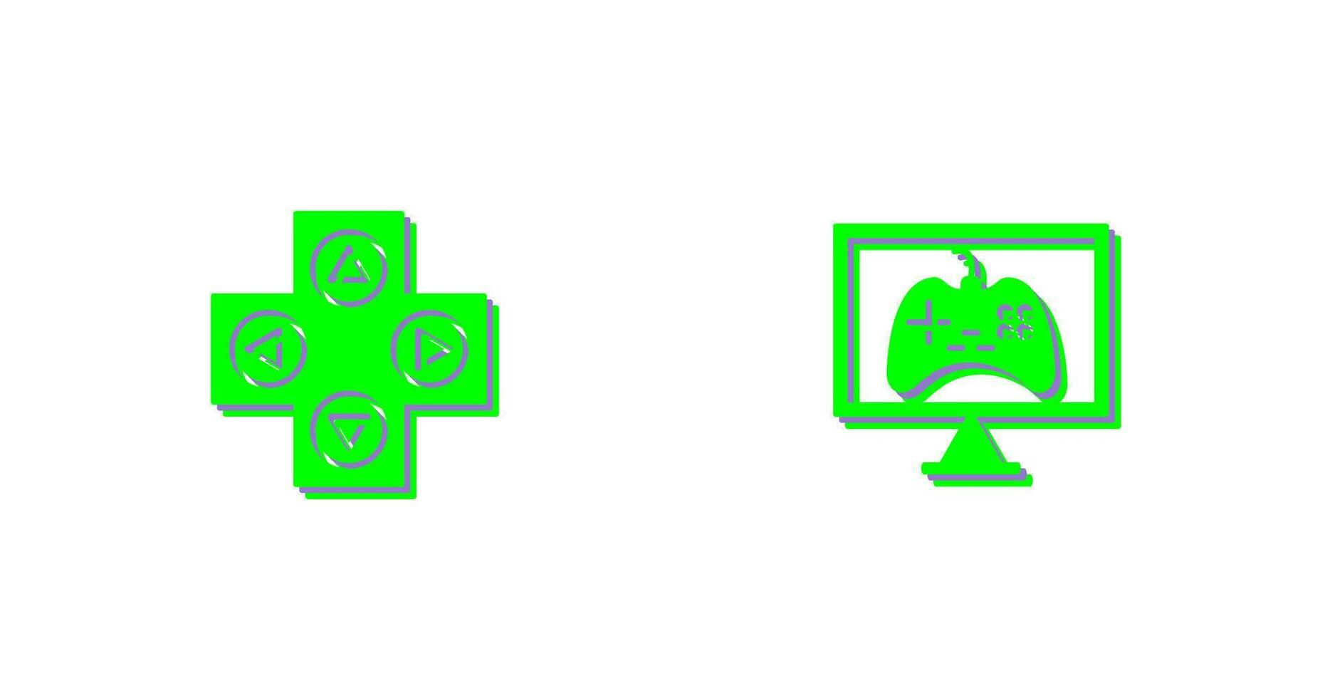 Gaming Control and Online Games Icon vector