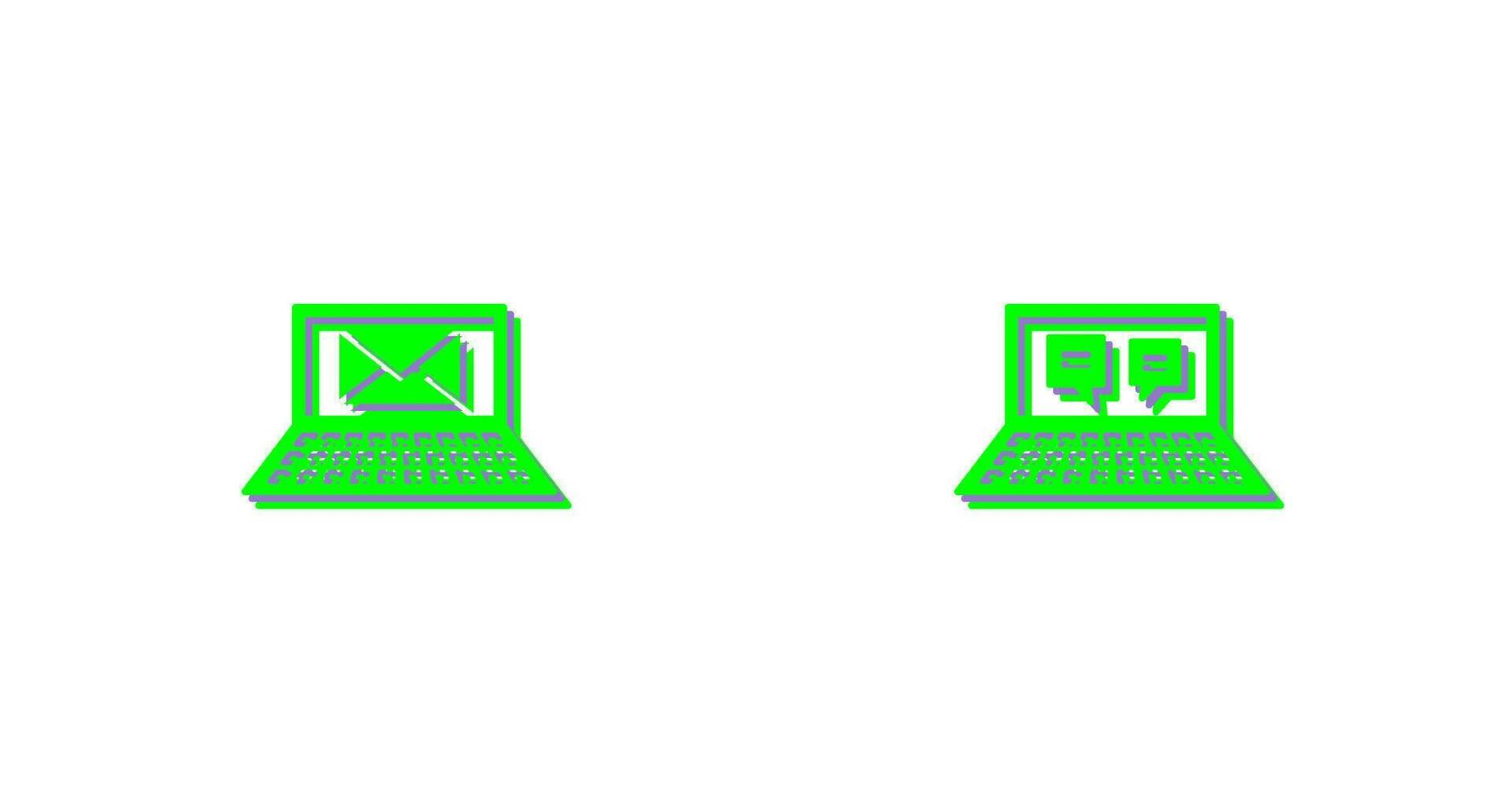 Emails and Online Conversation Icon vector