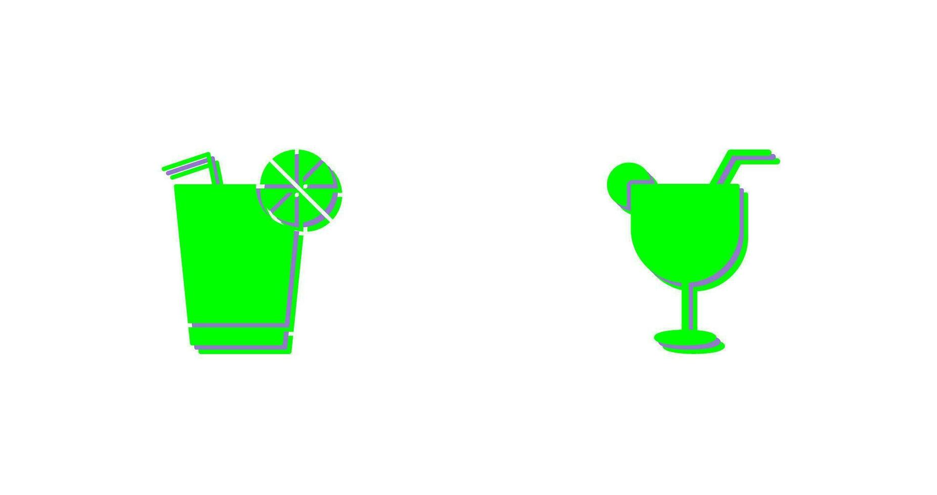 lemon juice and drinks Icon vector