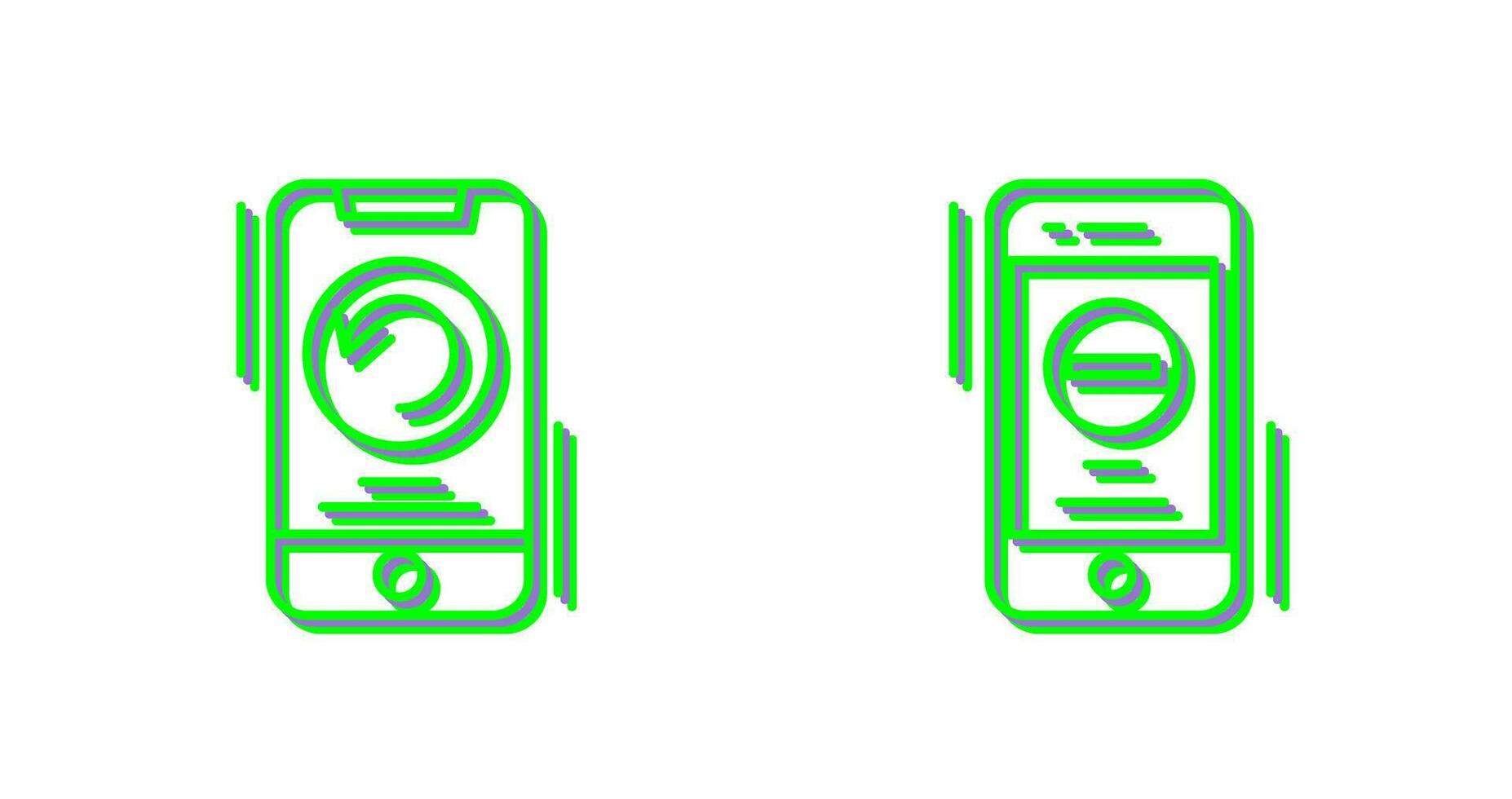 Restart and Remove Icon vector