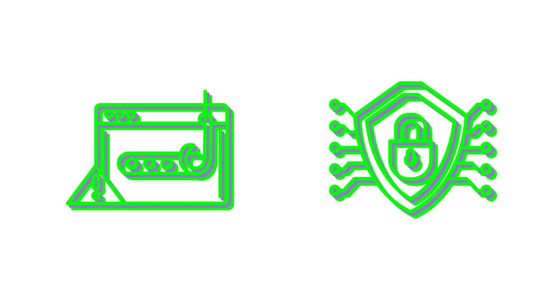 Phishing Password and Security Icon vector