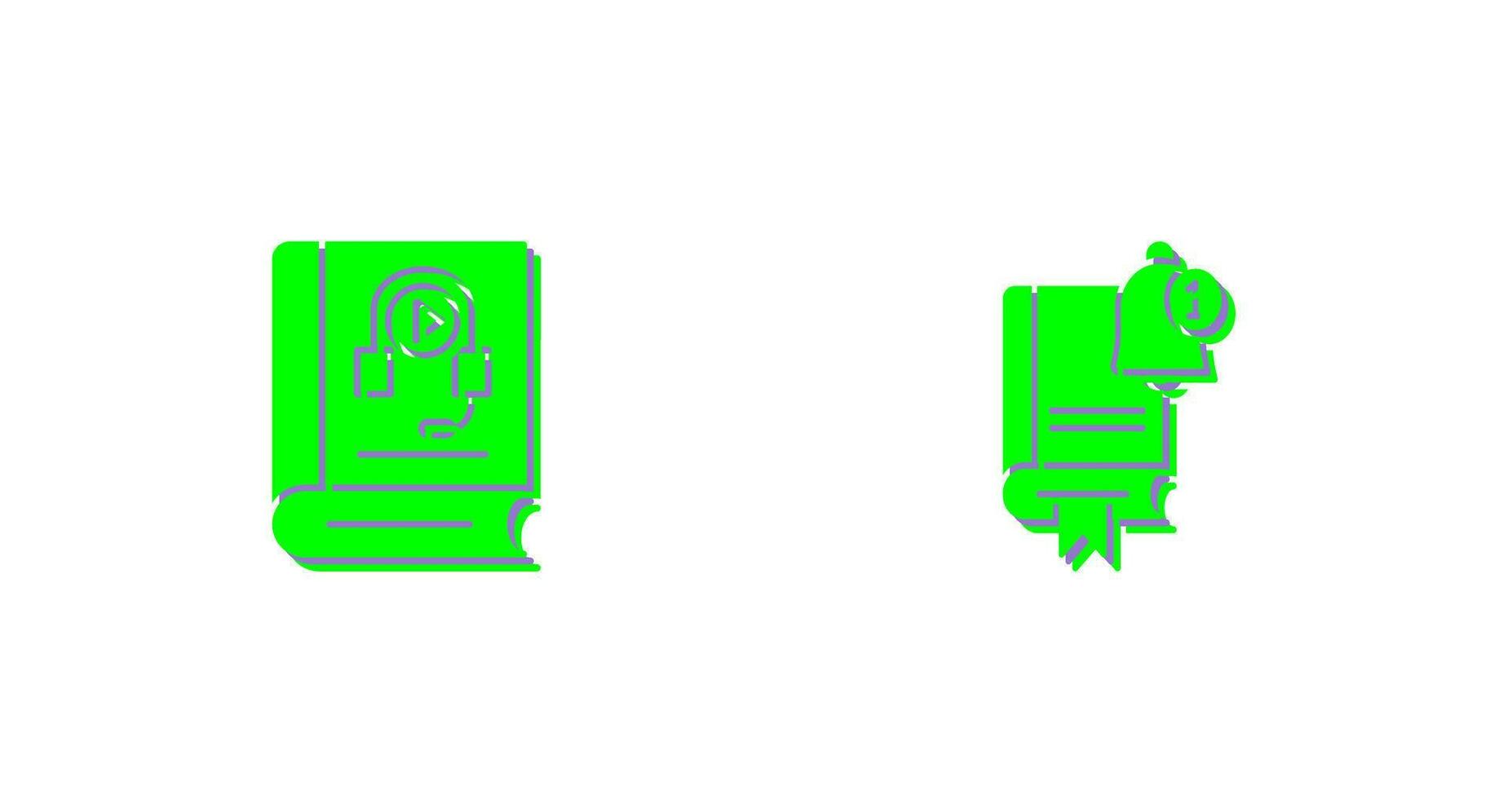 Audiobook and Notification Icon vector