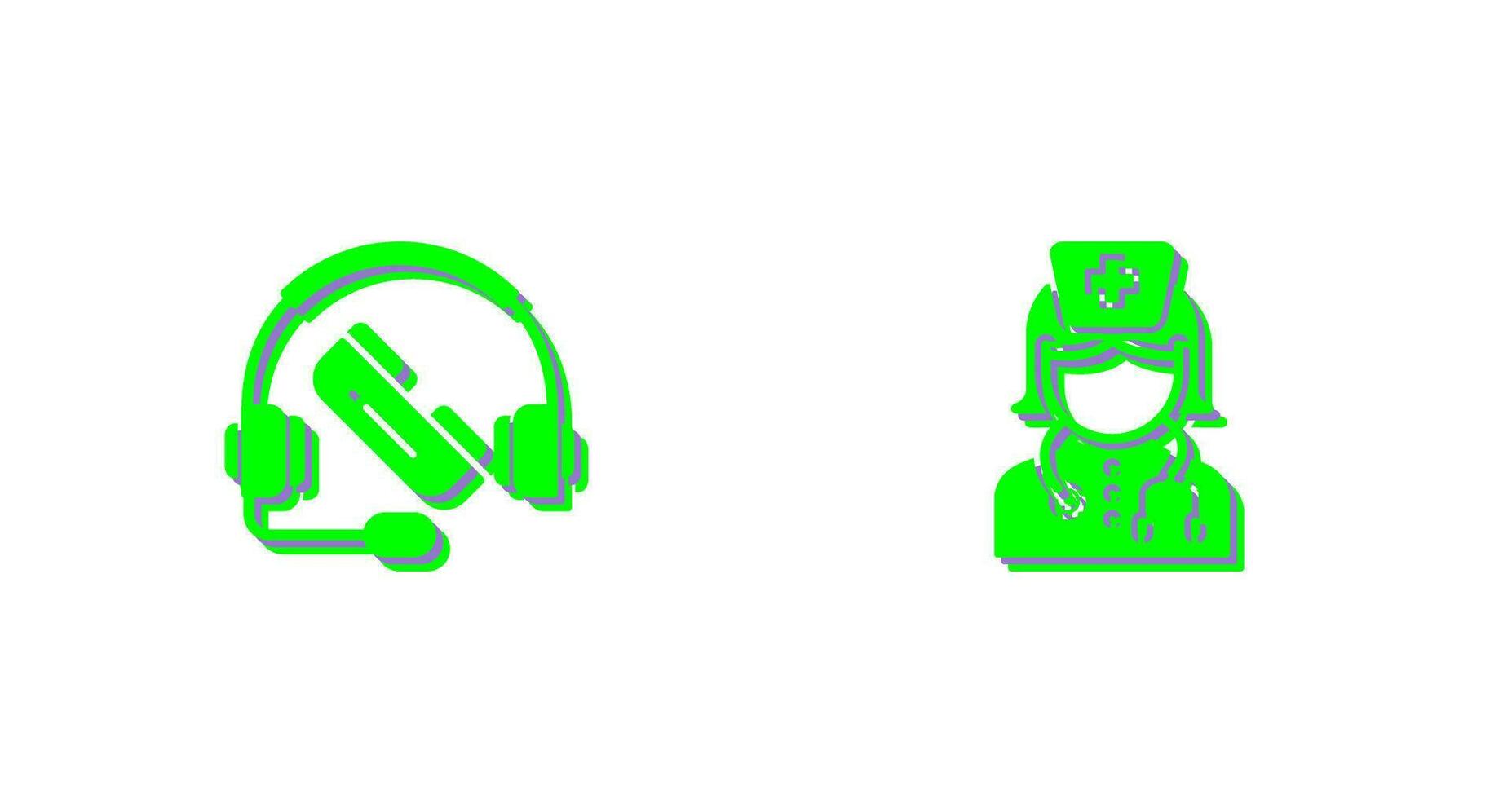Support and Nurse Icon vector