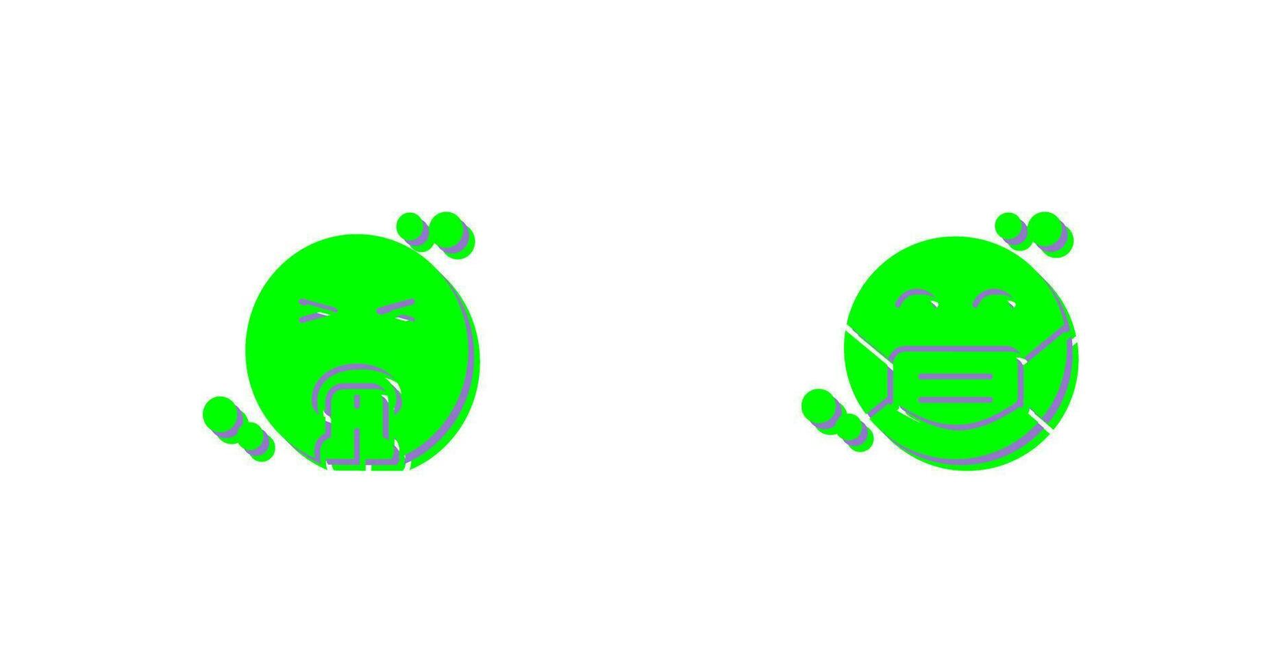 Vomit and Mask Icon vector