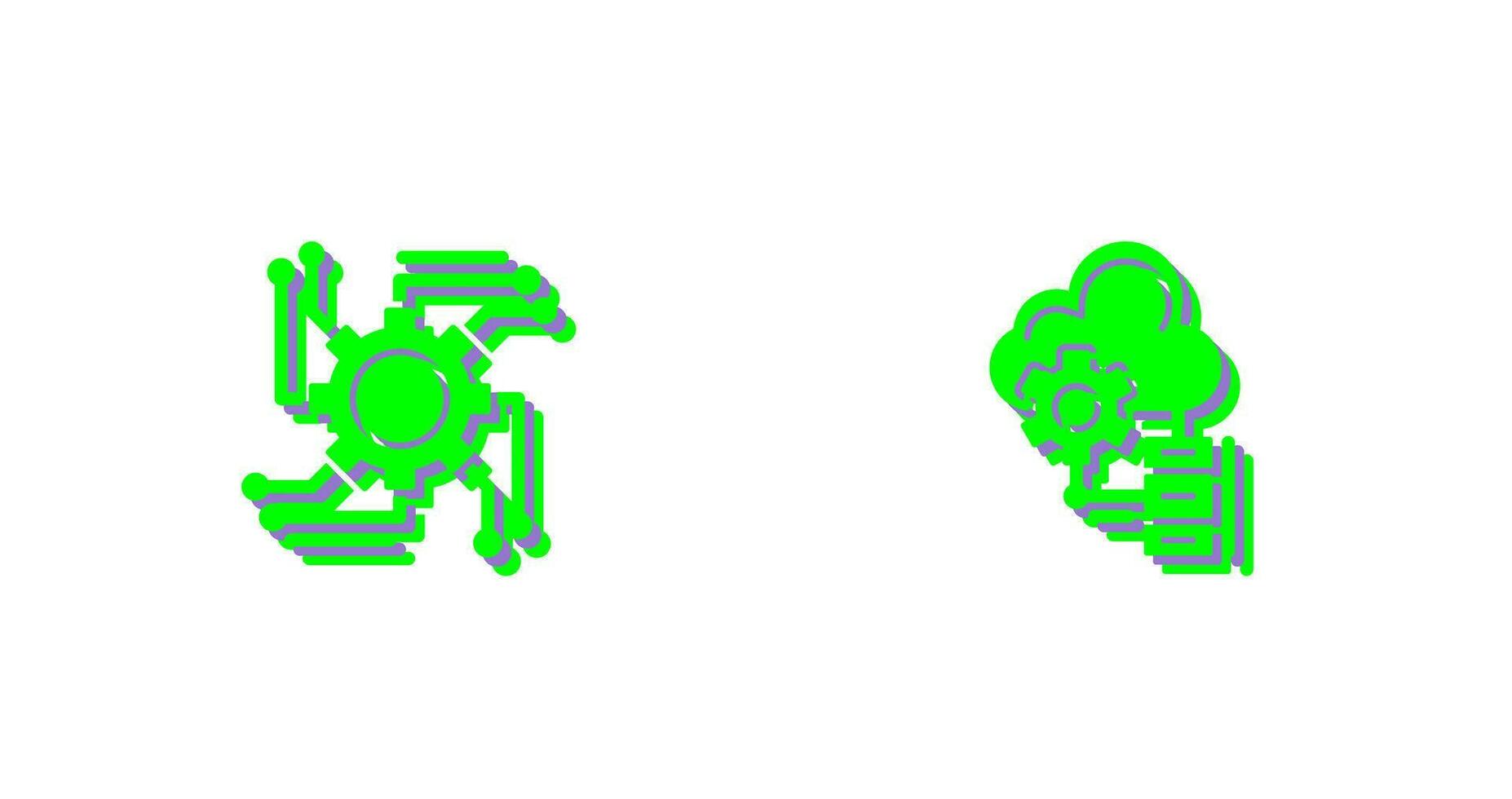 Automation and Big Data Icon vector