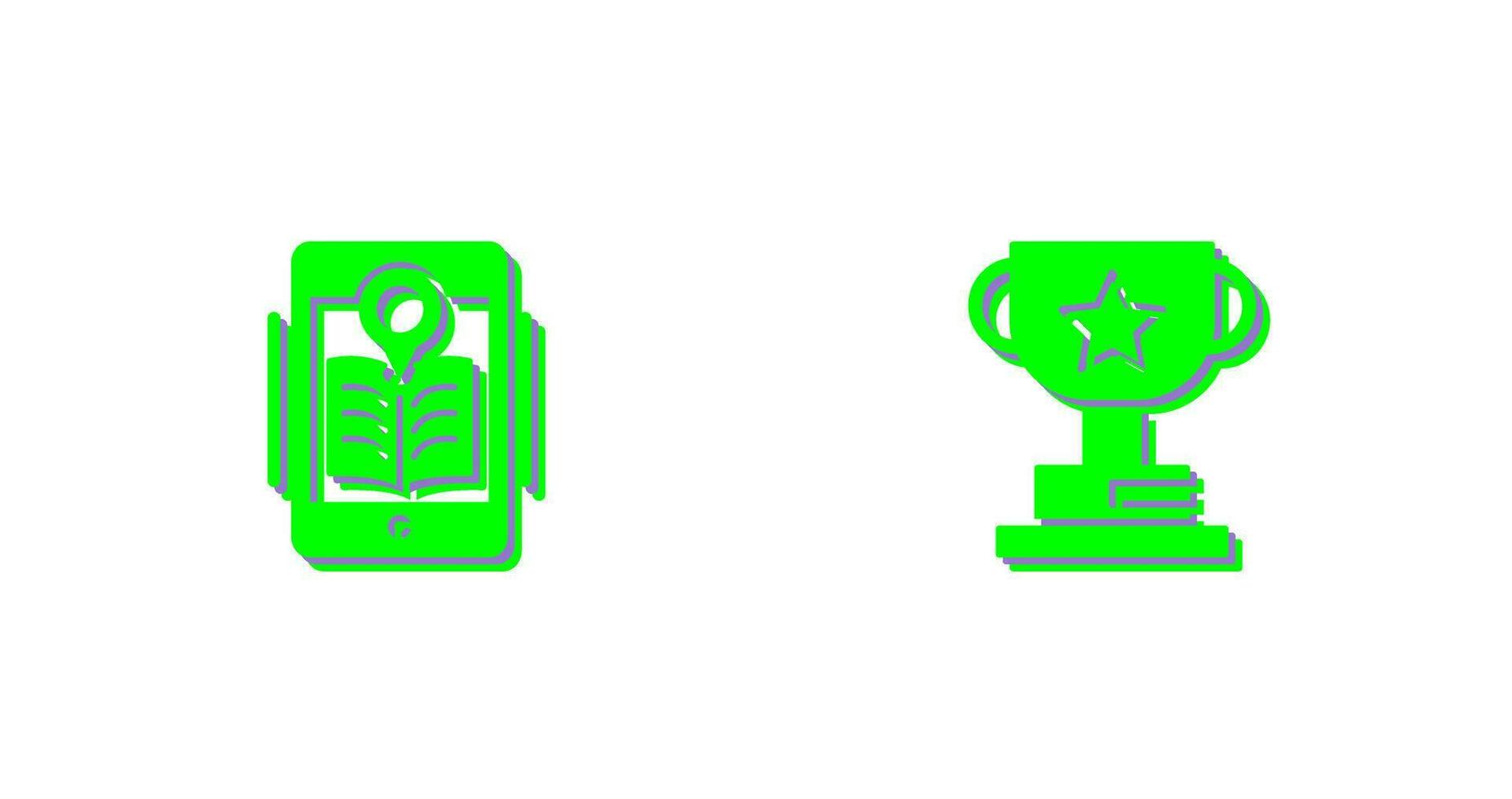 Library and Prize Icon vector