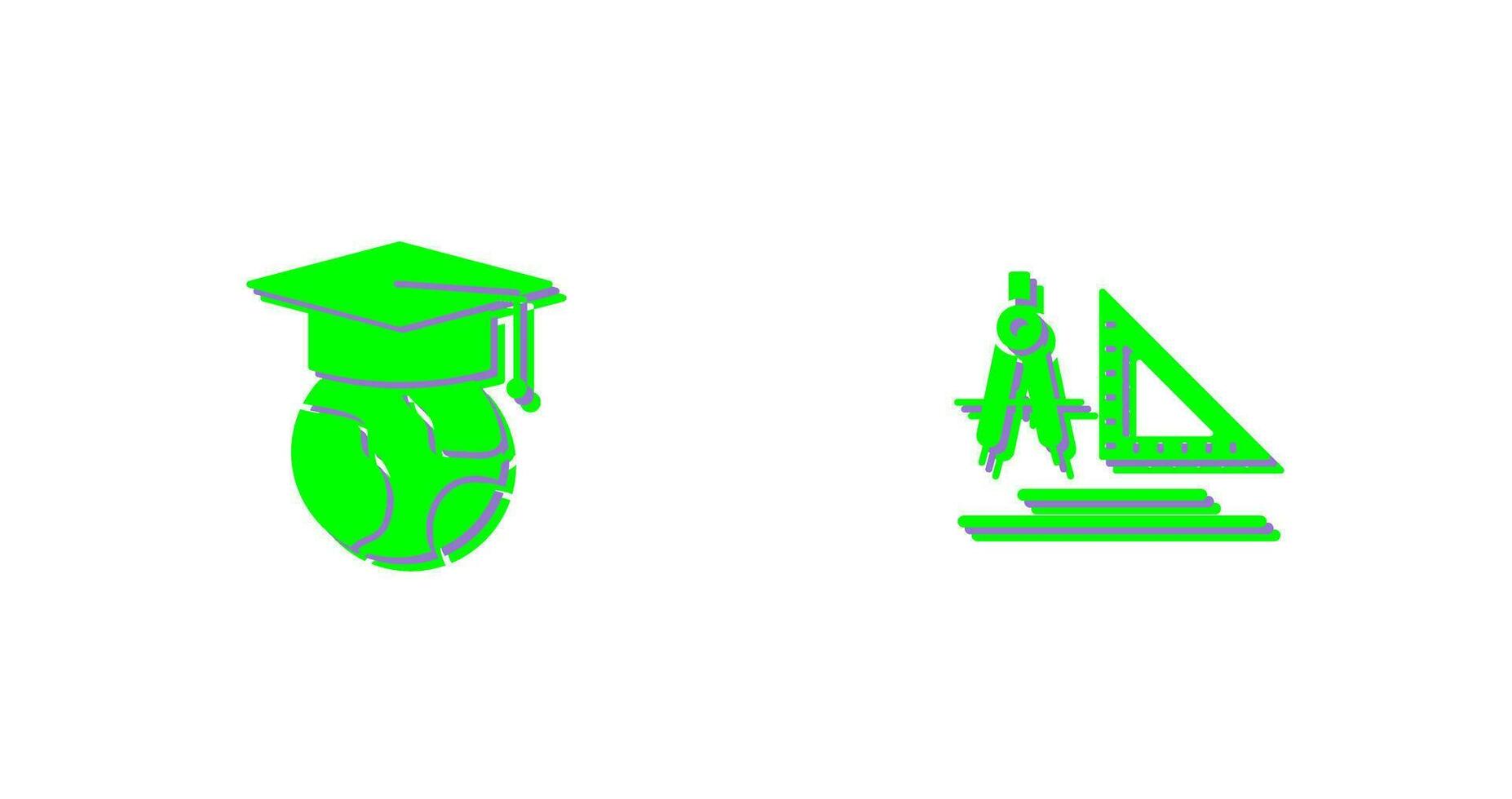 Earth and Compass Icon vector