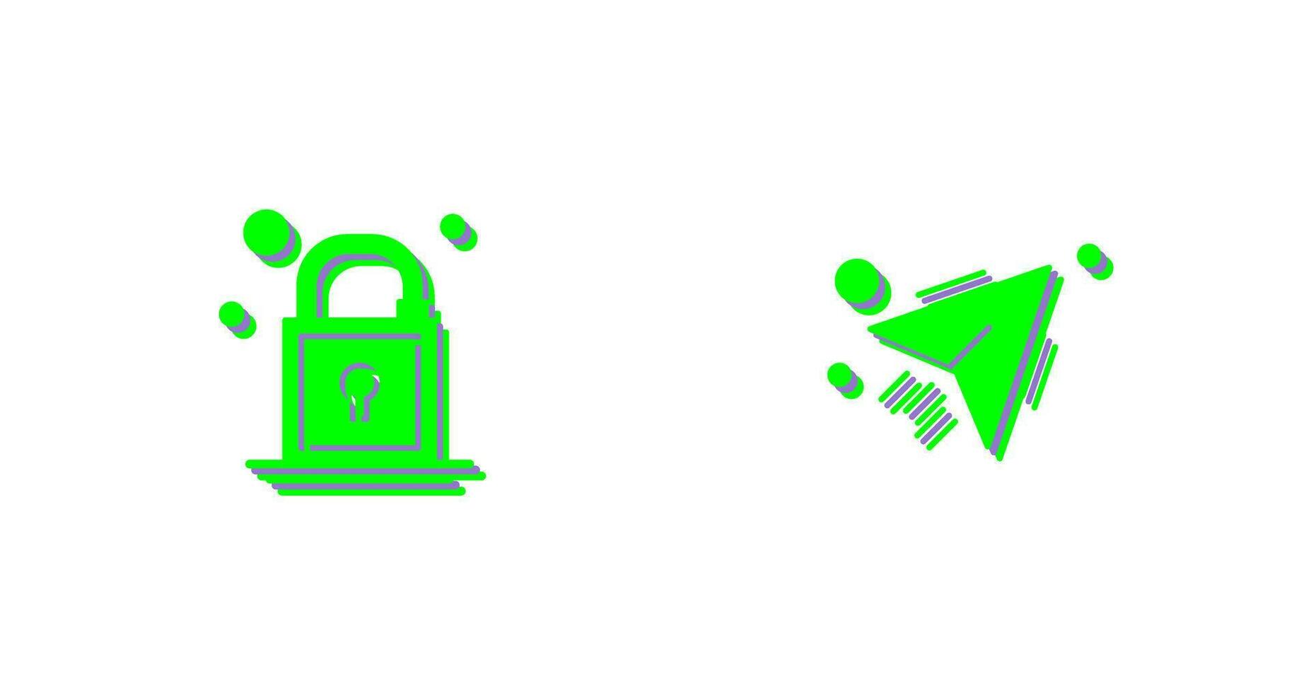 Lock and Send Icon vector