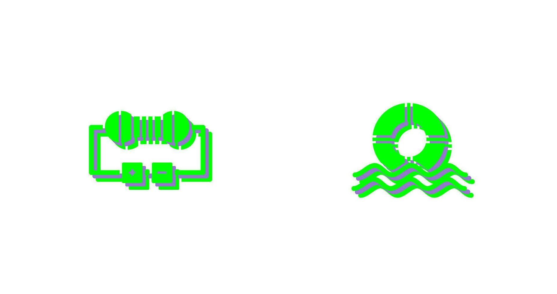 Resistor and  Float Icon vector