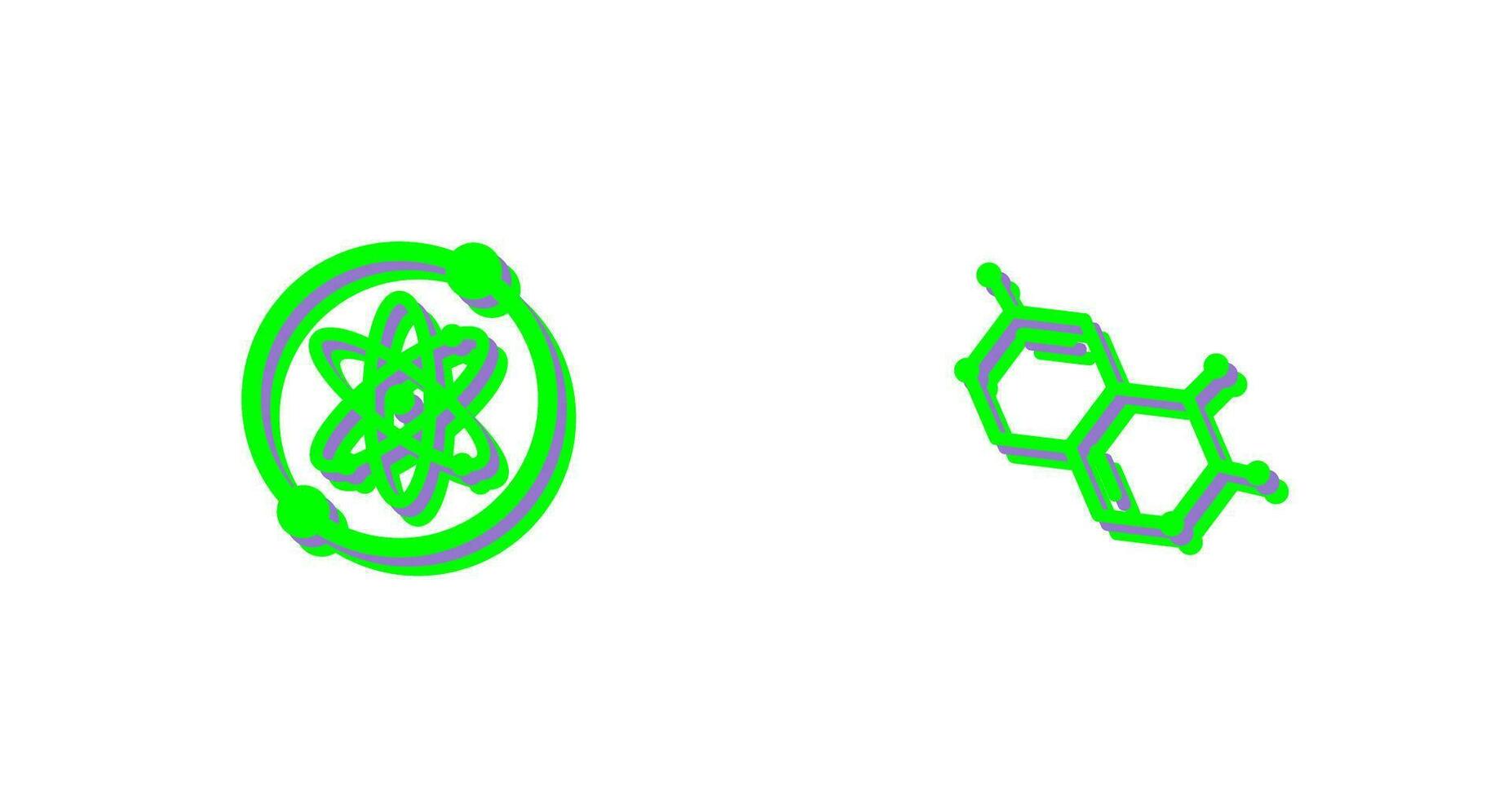 Proton and Molecule Icon vector