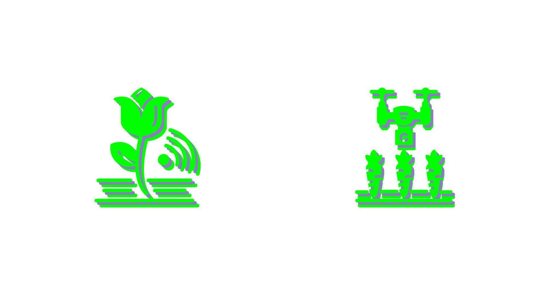 Flowers and Agriculture Icon vector