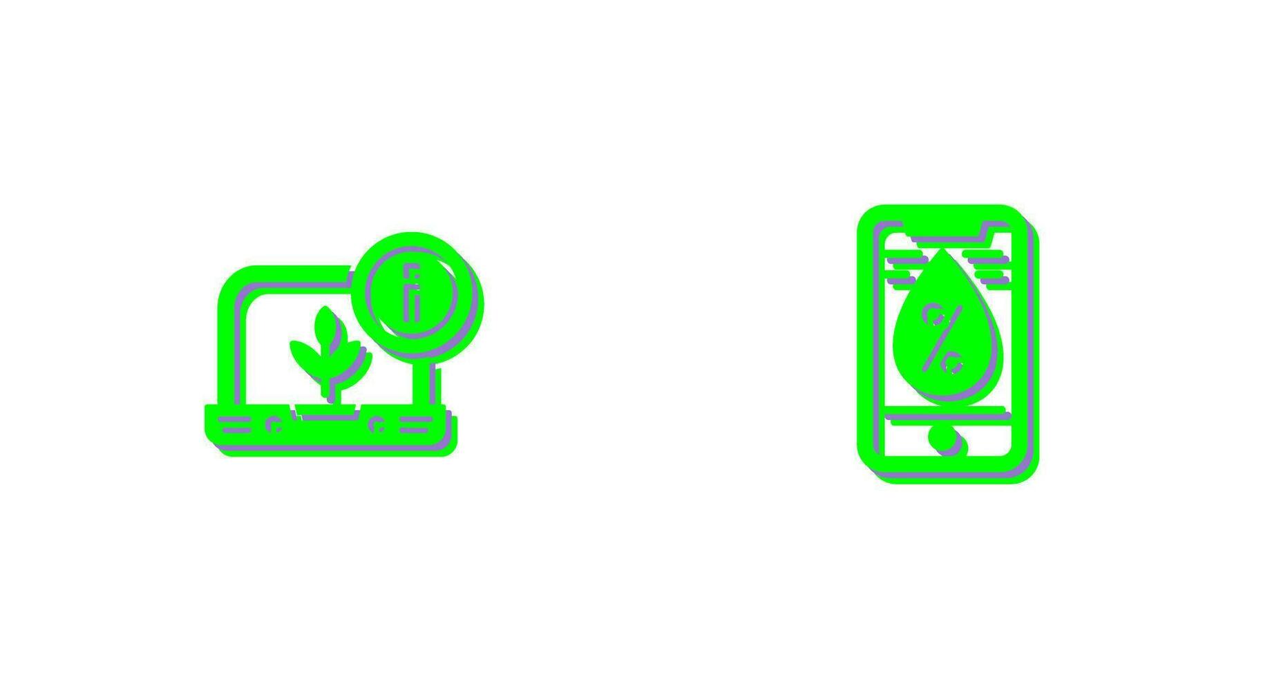 Information and Water Icon vector