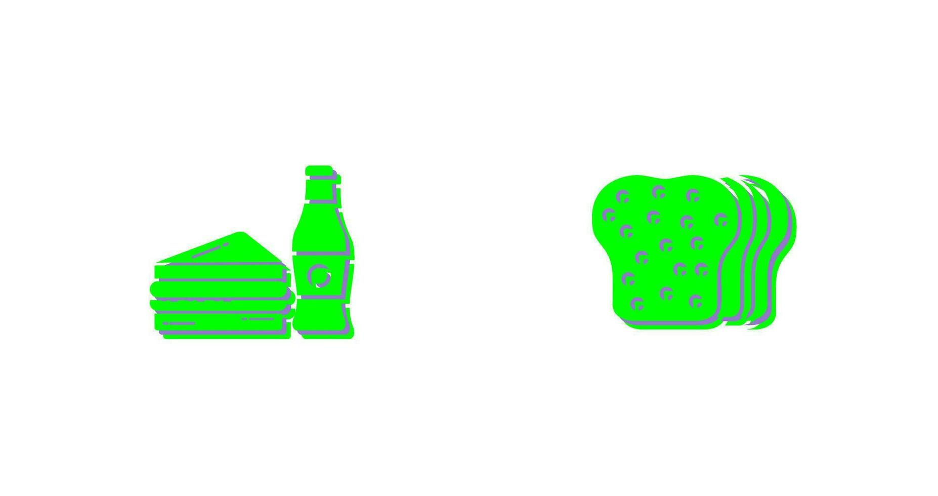 Junk Food and Bread Icon vector